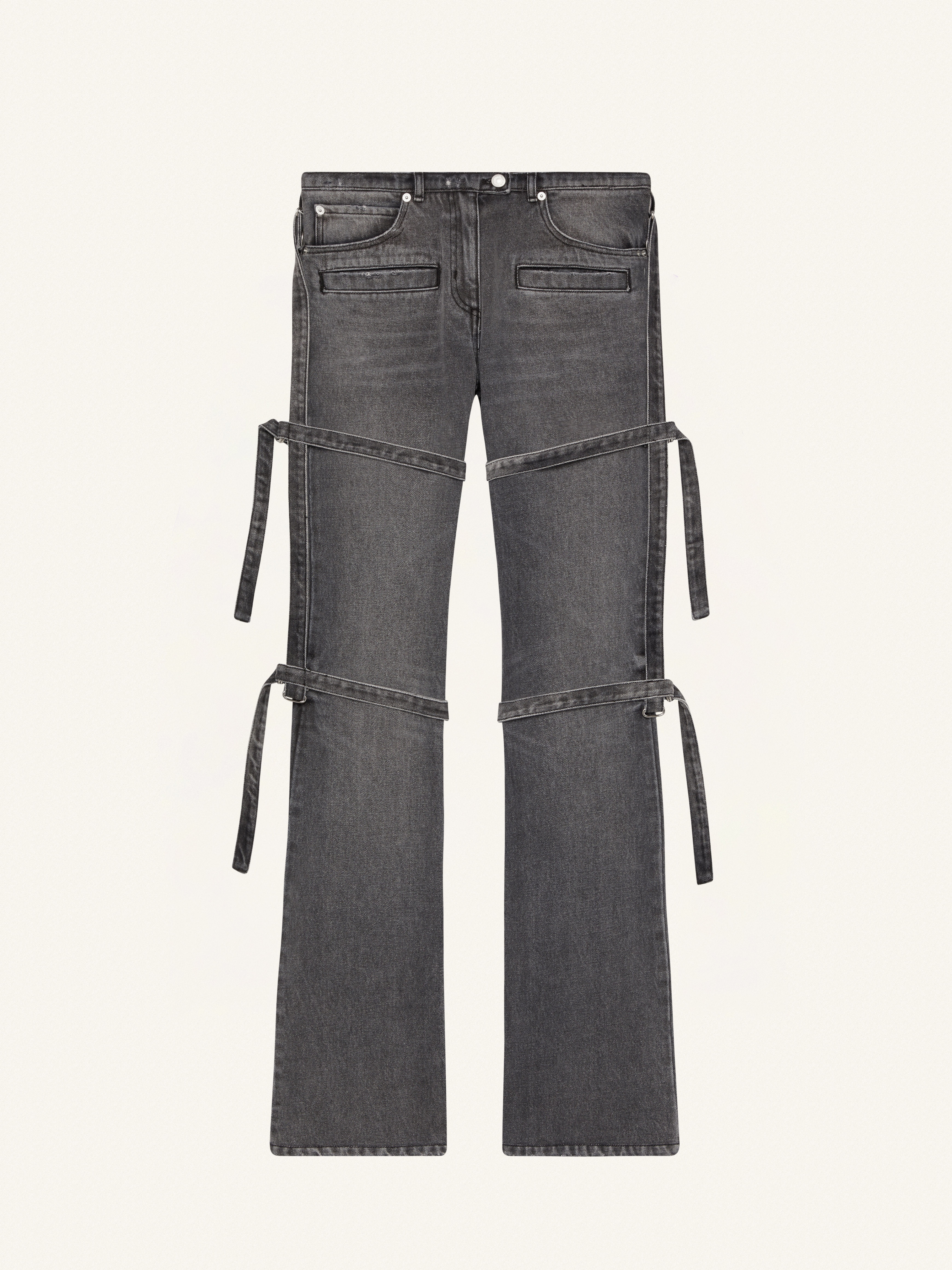 PANTS MULTI-STRAPS STONE DENIM - 1