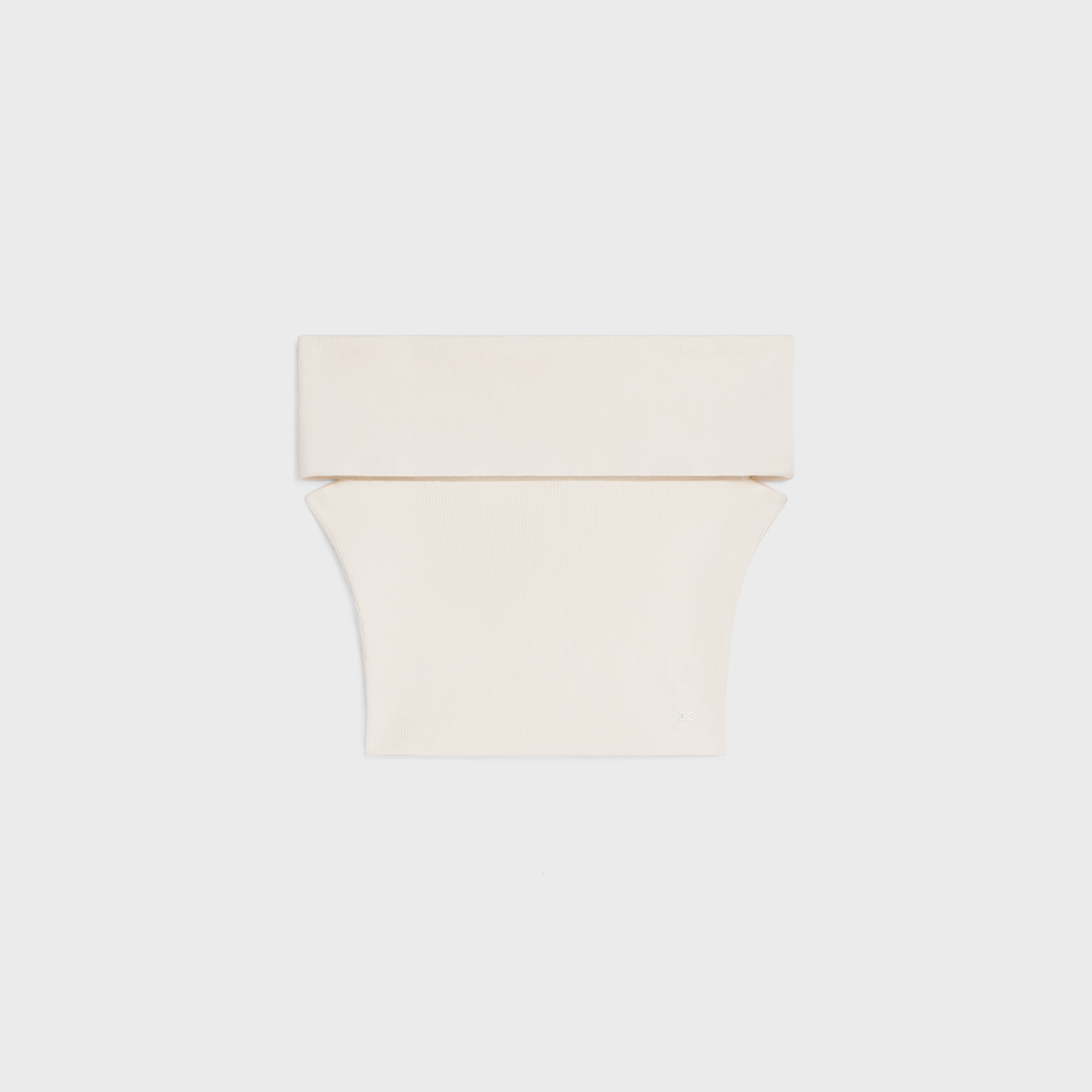 CROP TOP IN UNDERPINNING SILK - 1