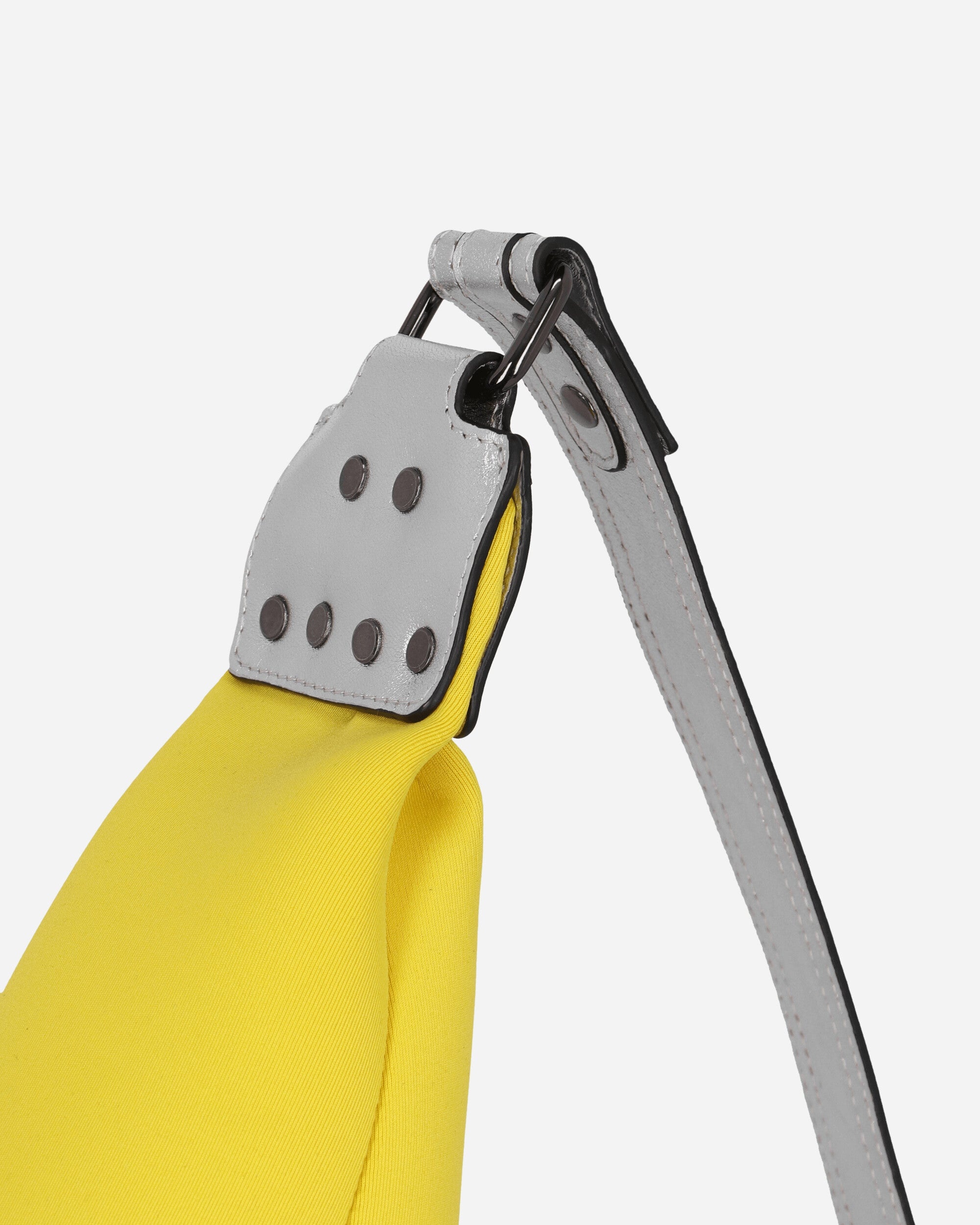Mini Neoprene Leather Bag Silver / Yellow - 5