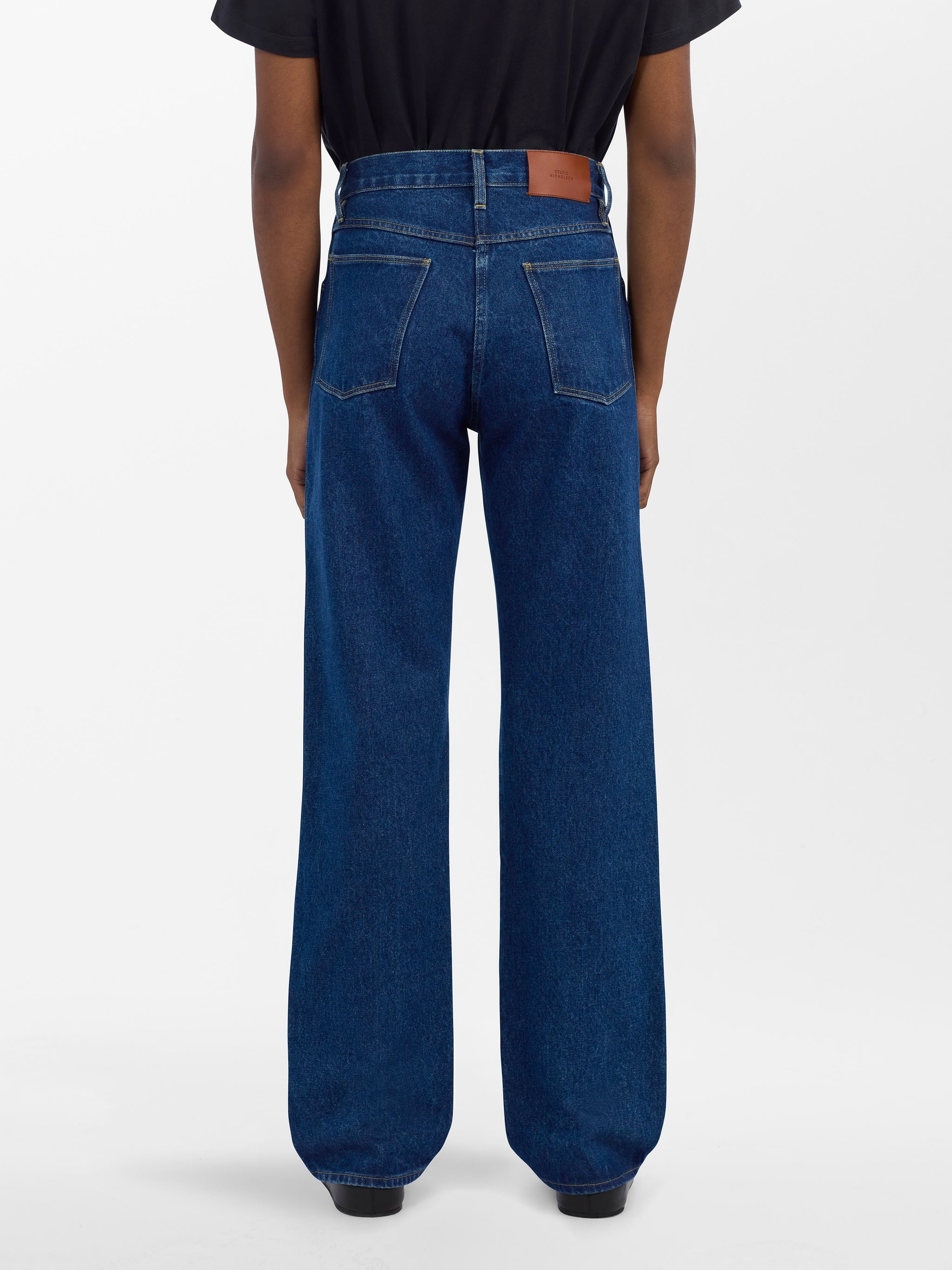 STUDIO NICHOLSON｜JEANS (ARAL DENIM PANT BLEACH WASH (A Studio Nicholson Aral Denim Pant | REVERSIBLE