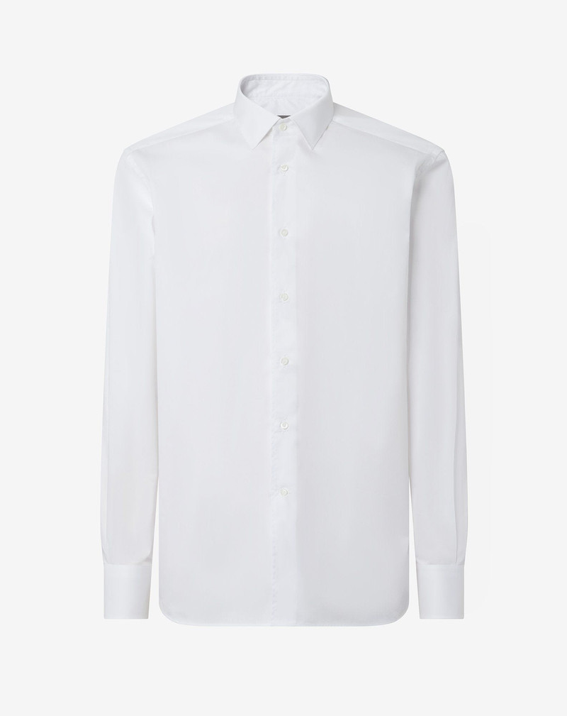White wrinkle-free cotton shirt 1