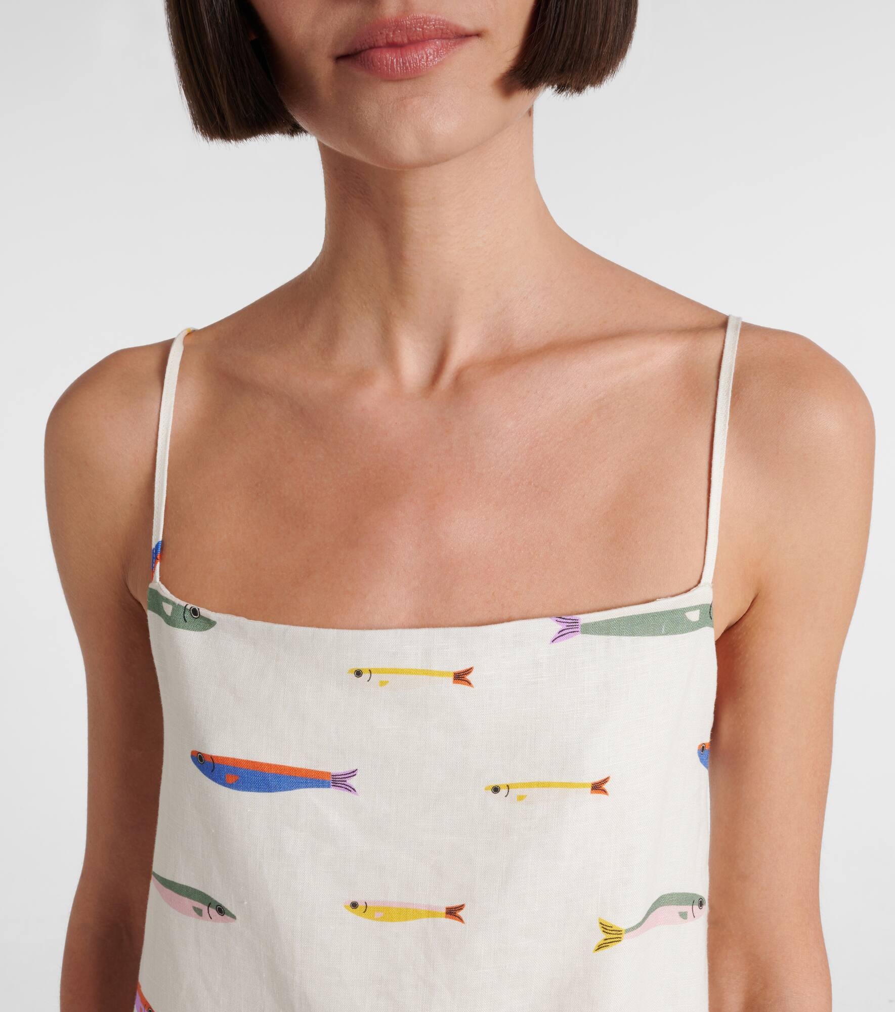 Laura printed cotton minidress - 4