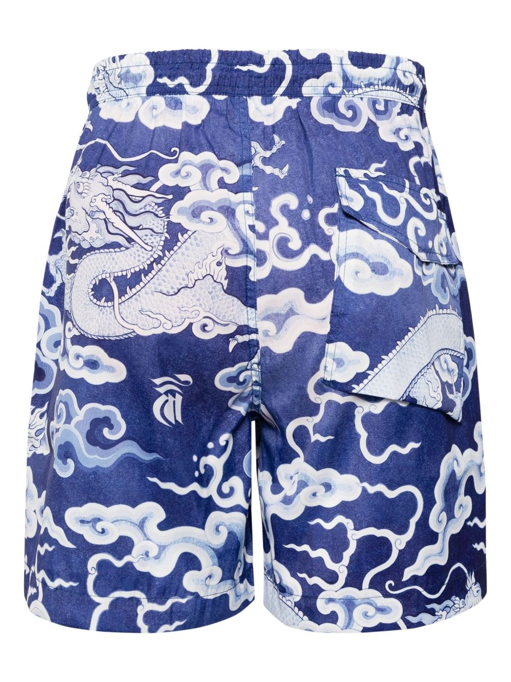Cloud Dragon-print swim shorts - 2