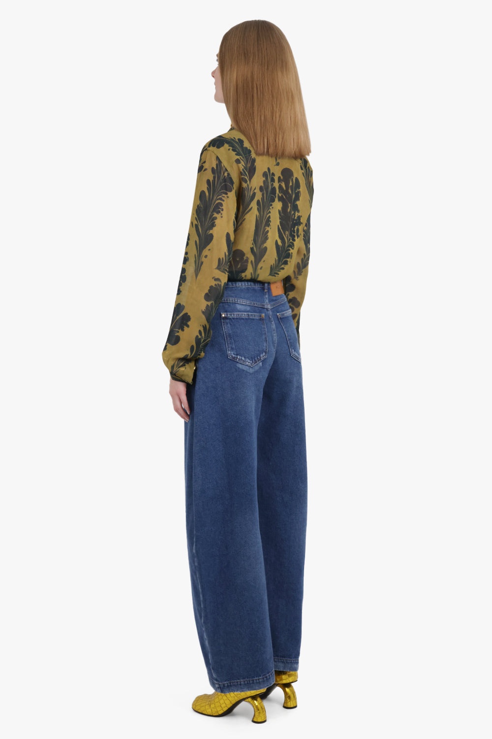 CELDON FLORAL PRINT SHIRT | OCRA/BLACK - 6
