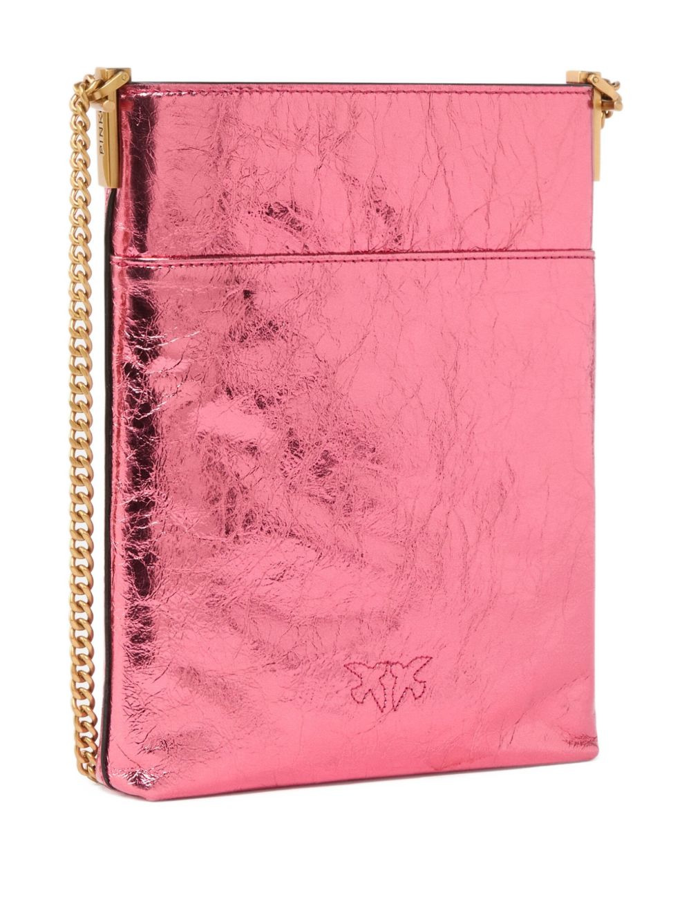 metallic-finish mini clutch bag - 2