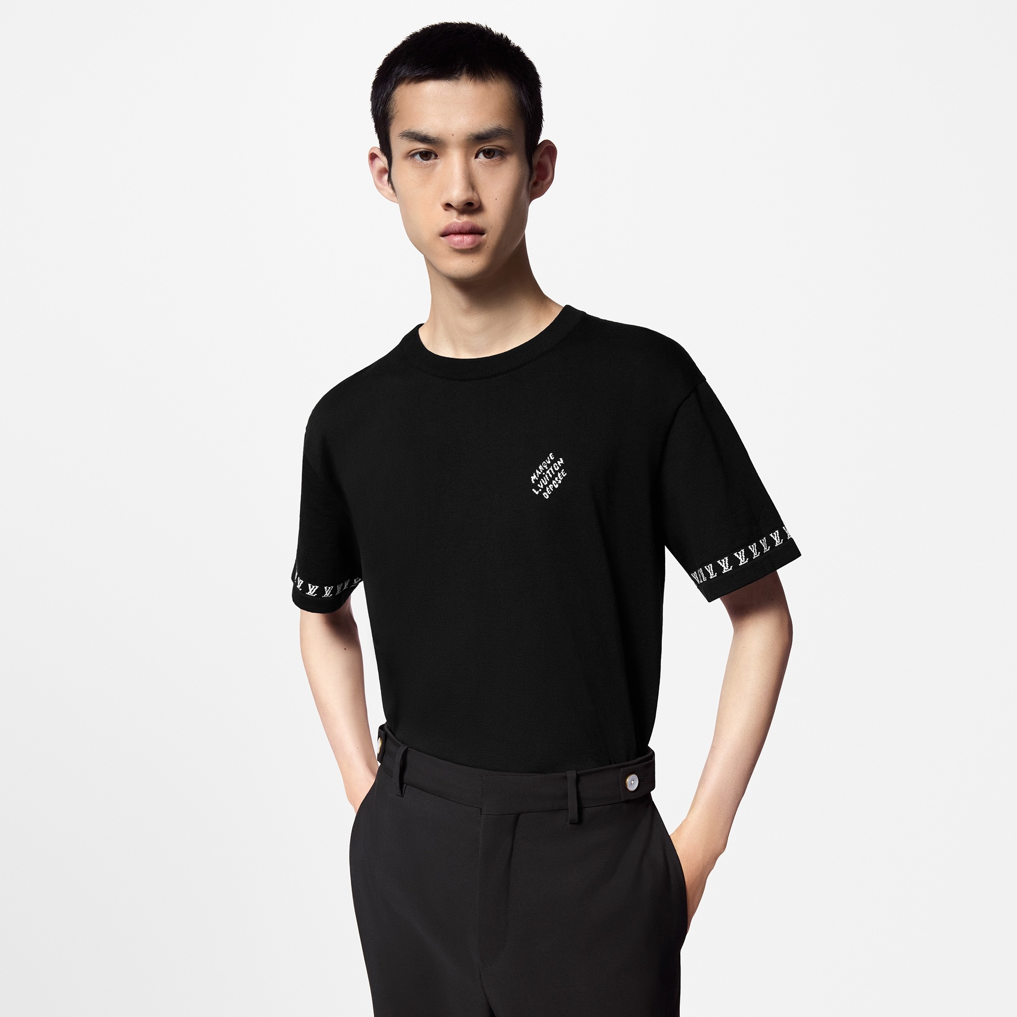 Short-Sleeved Cotton Crewneck - 2