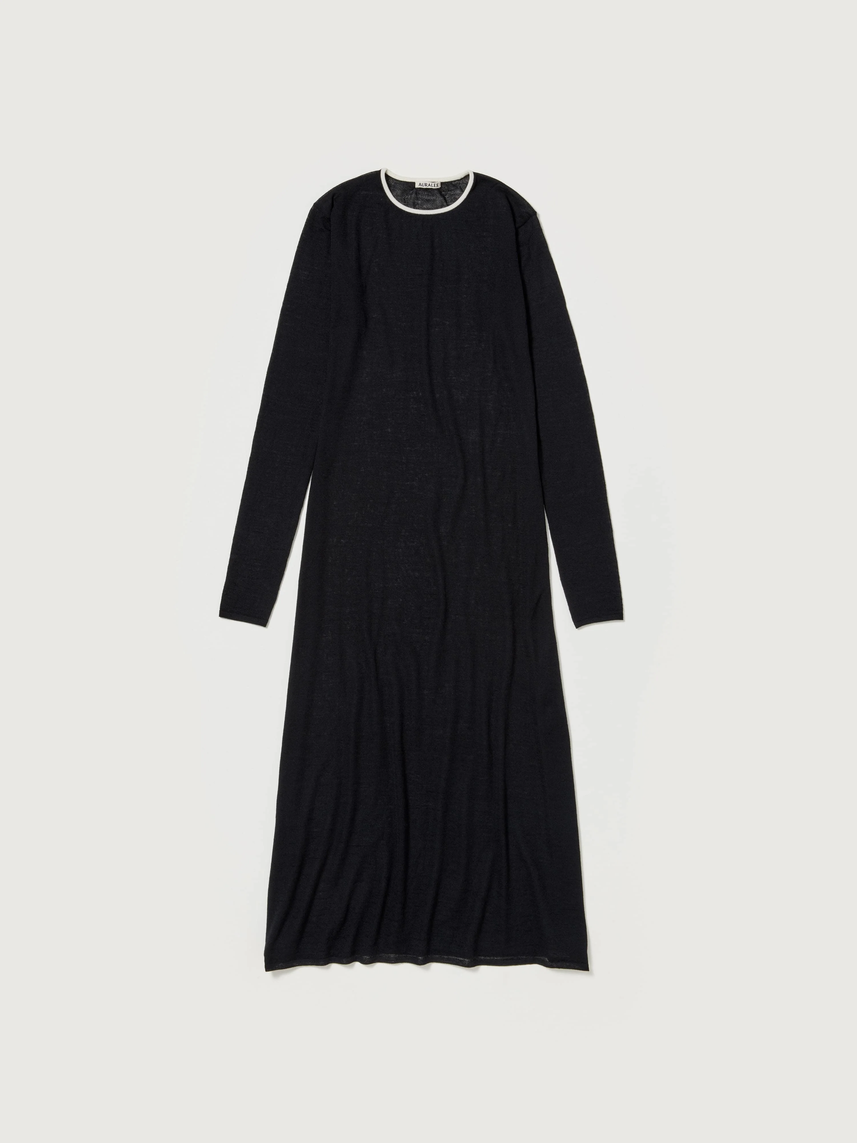 HARD TWIST HIGH GAUGE WOOL SILK KNIT DRESS - 1