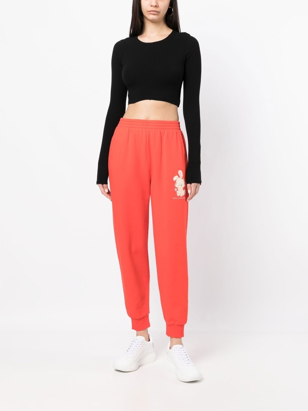 graphic-print tapered track pants - 2