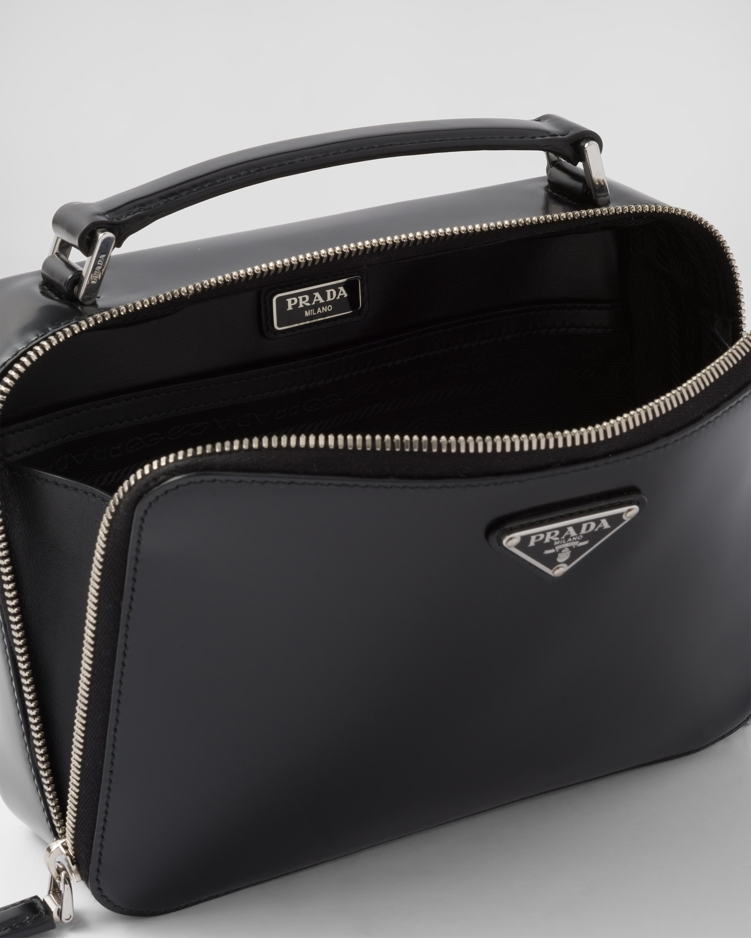 Medium Prada Brique brushed leather bag - 5