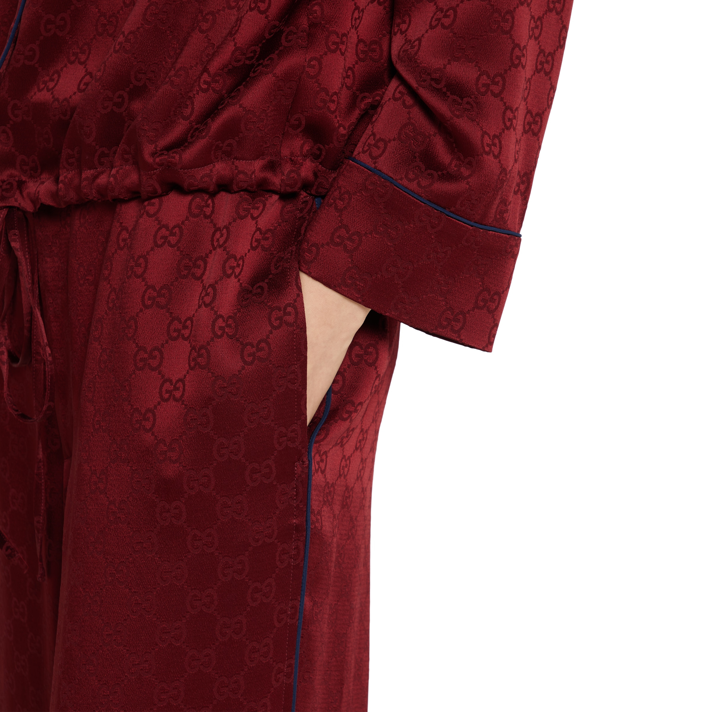 GG satin pants - 5