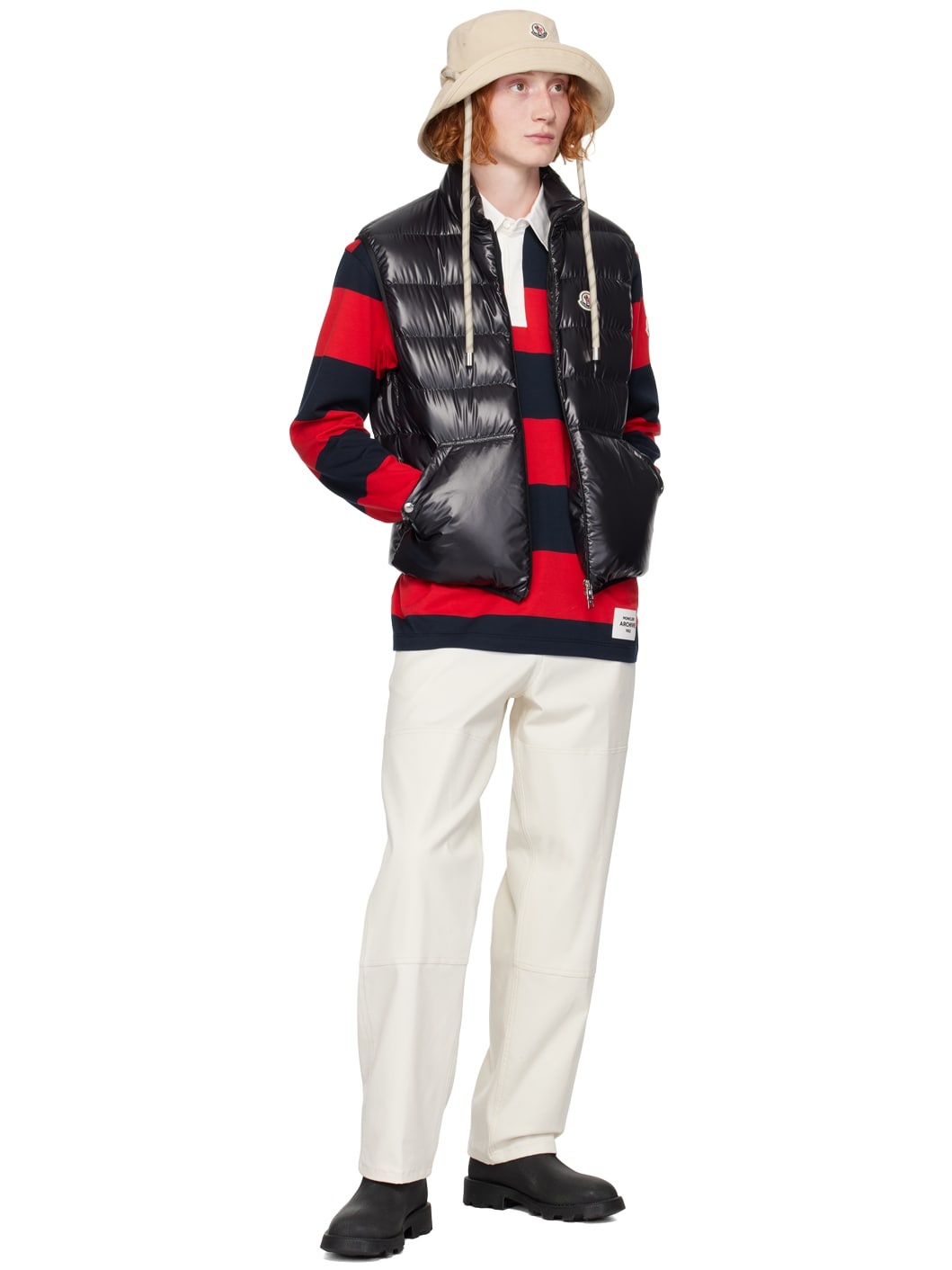 Off-White Stretch Cotton Trousers - 4