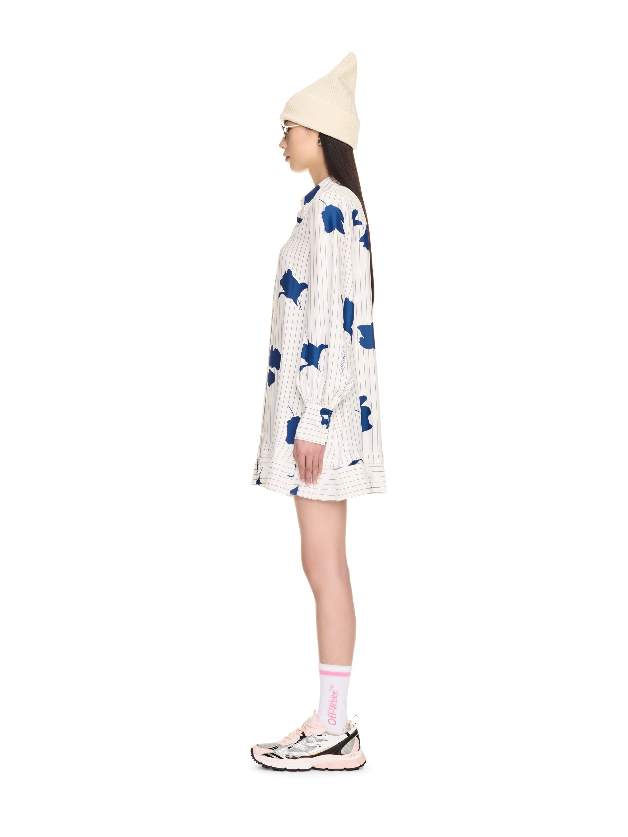 Stripe Flwr Vi Pleat Dress - 3