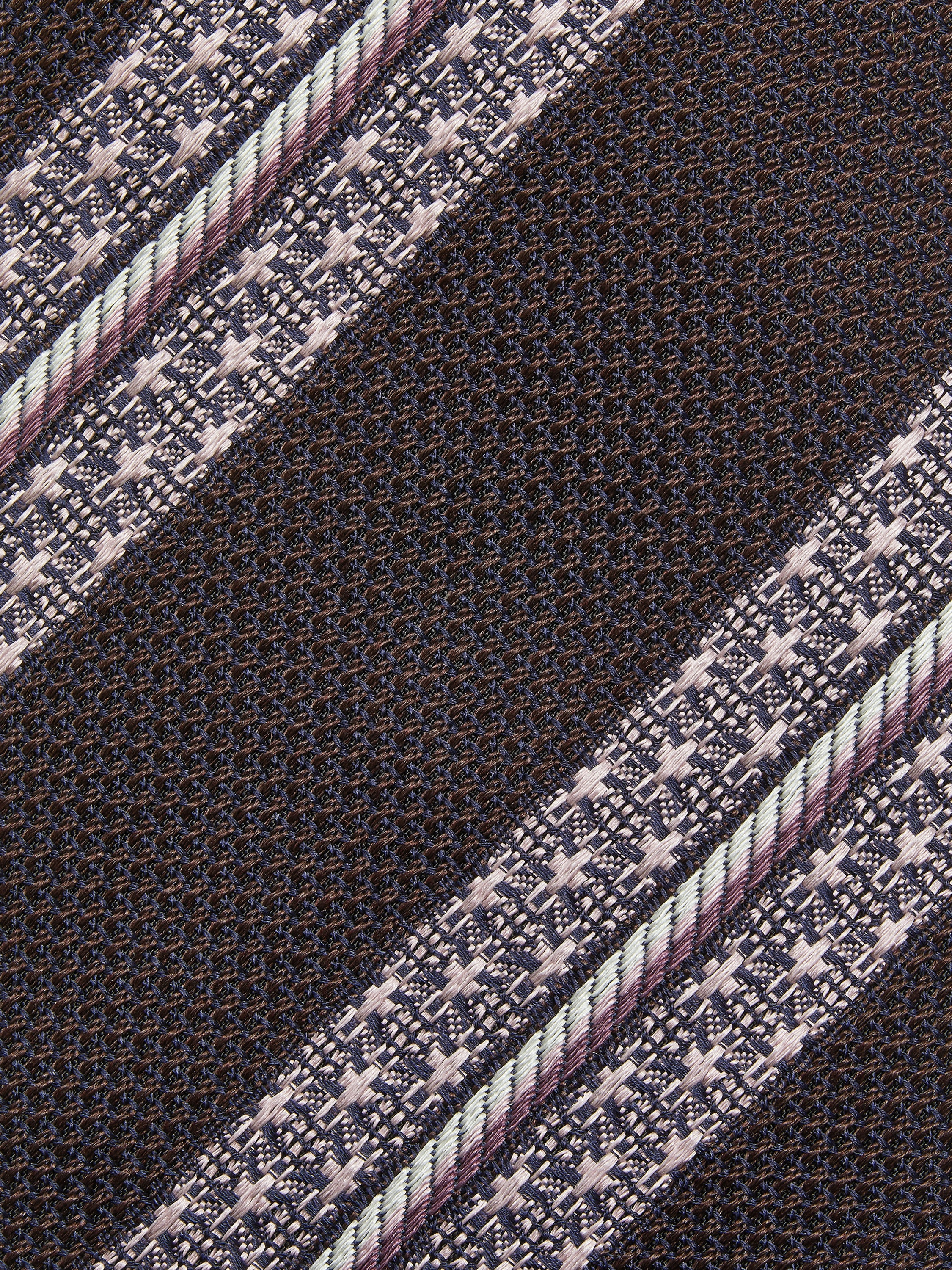 BURGUNDY SILK TIE - 2