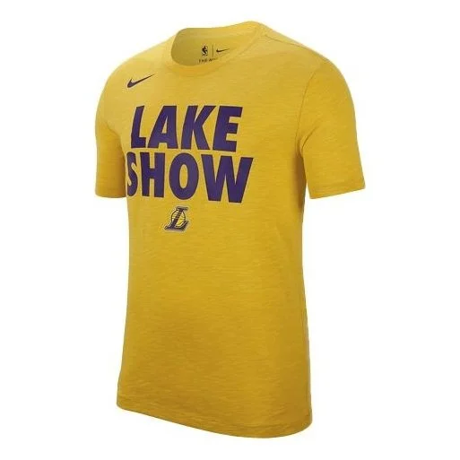 Nike Los Angeles Lakers NBA Dri-FIT Short Sleeve Yellow AQ6587-728 - 1
