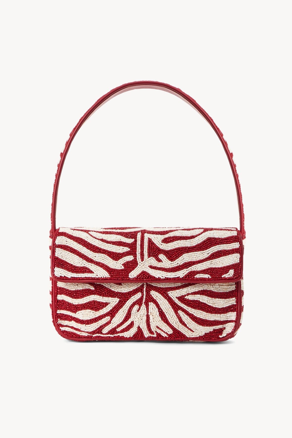 TOMMY BEADED BAG | SCARLET WHITE - 1