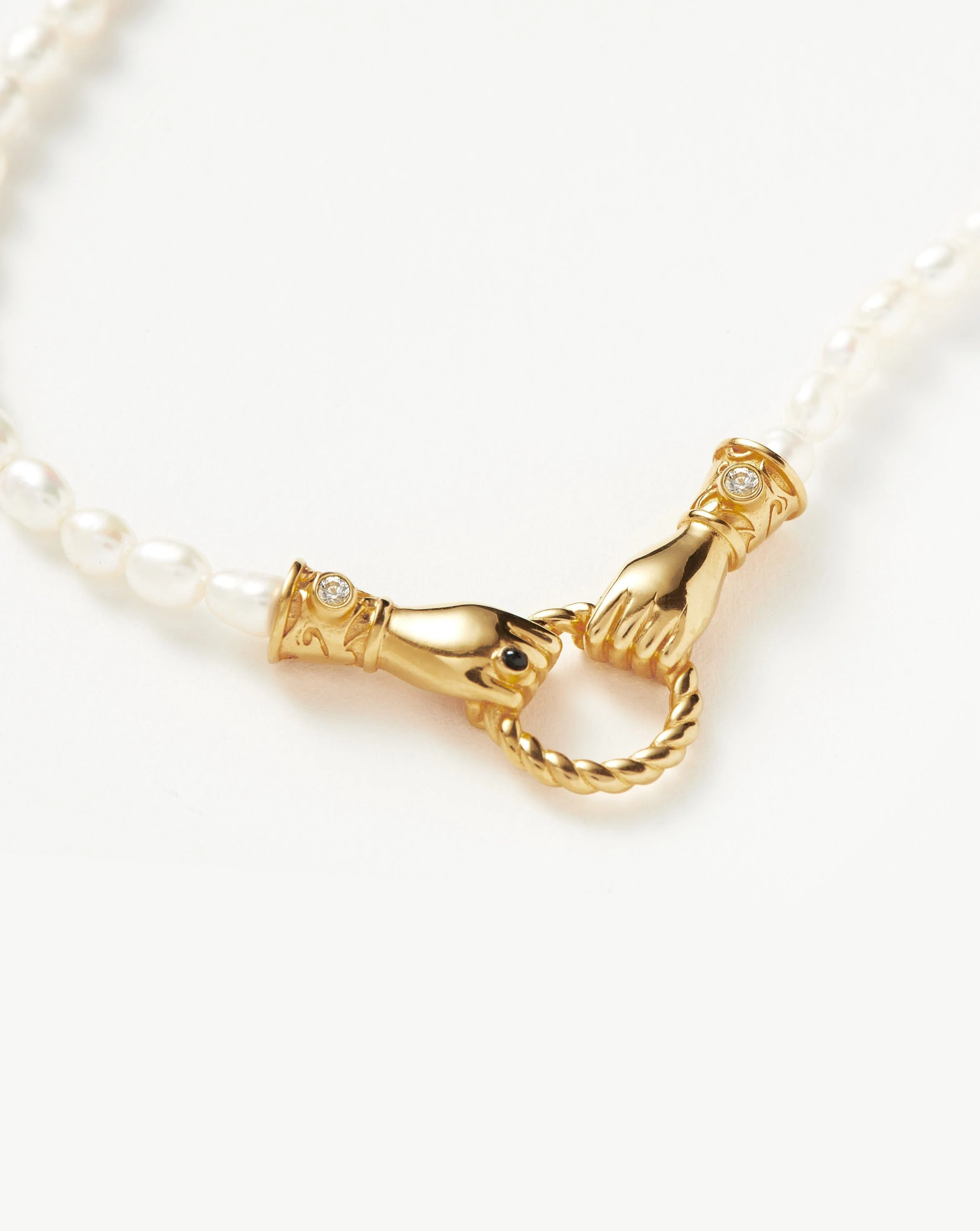 Harris Reed In Good Hands Pearl Pendant Necklace - 1
