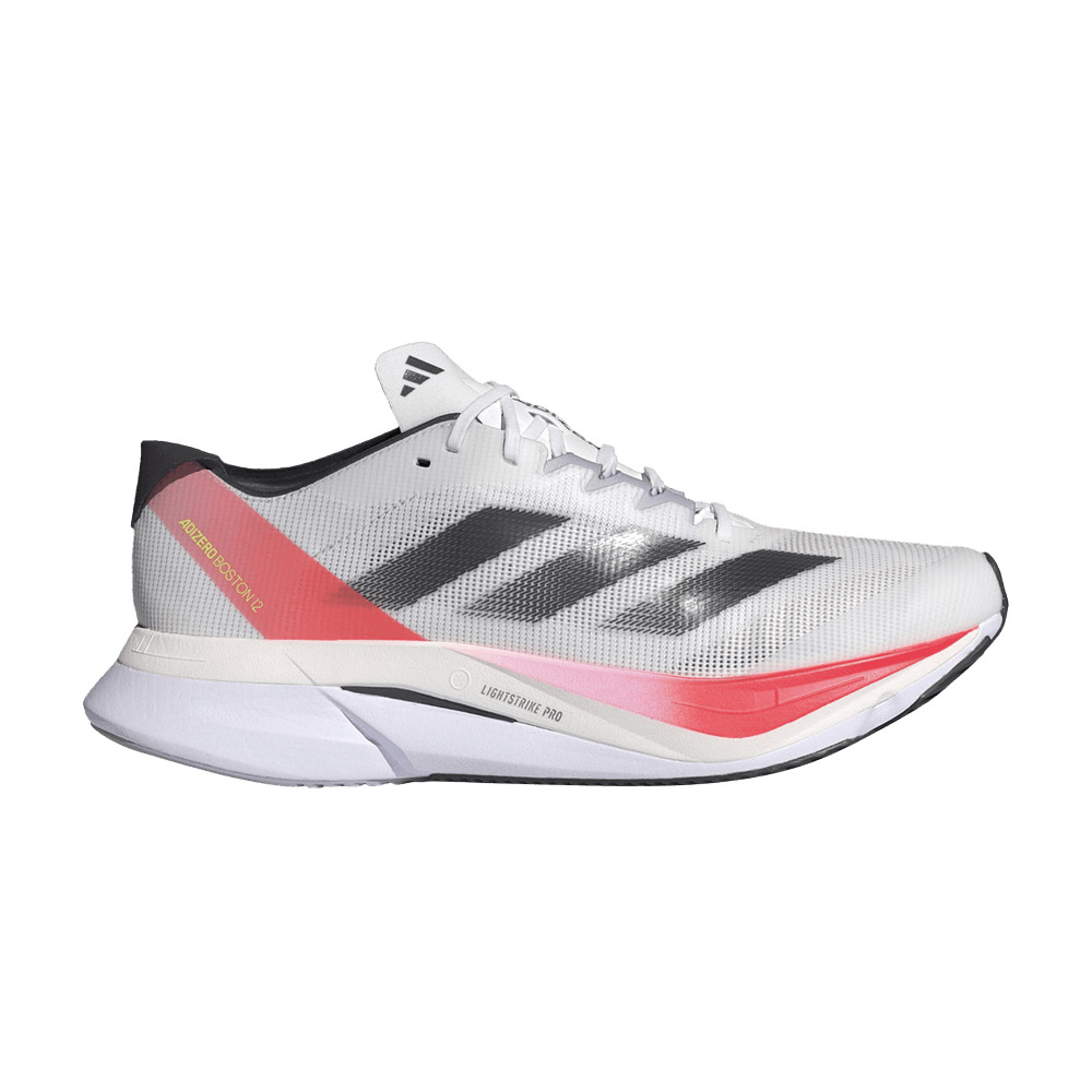 Wmns Adizero Boston 12 'White Aurora Solar Red' - 1