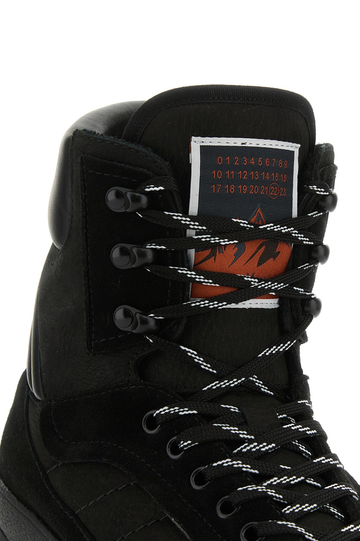 Black leather Climber sneakers - 4