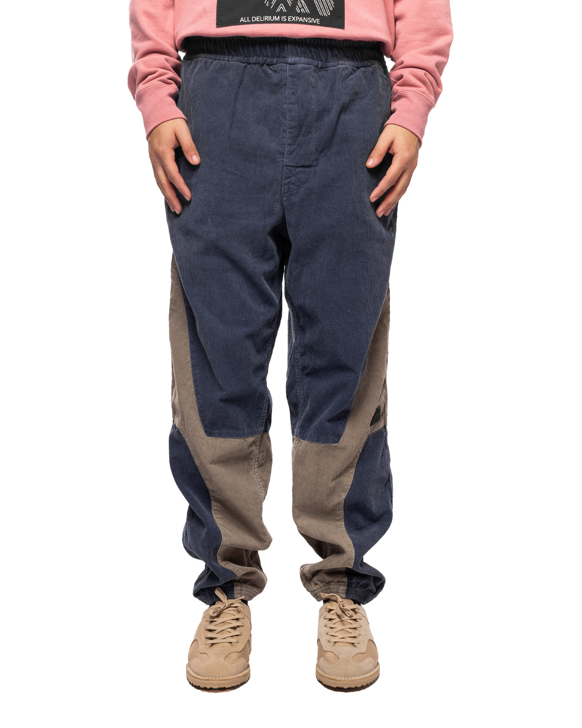 Solid Seam Cord Beach Pants - 1