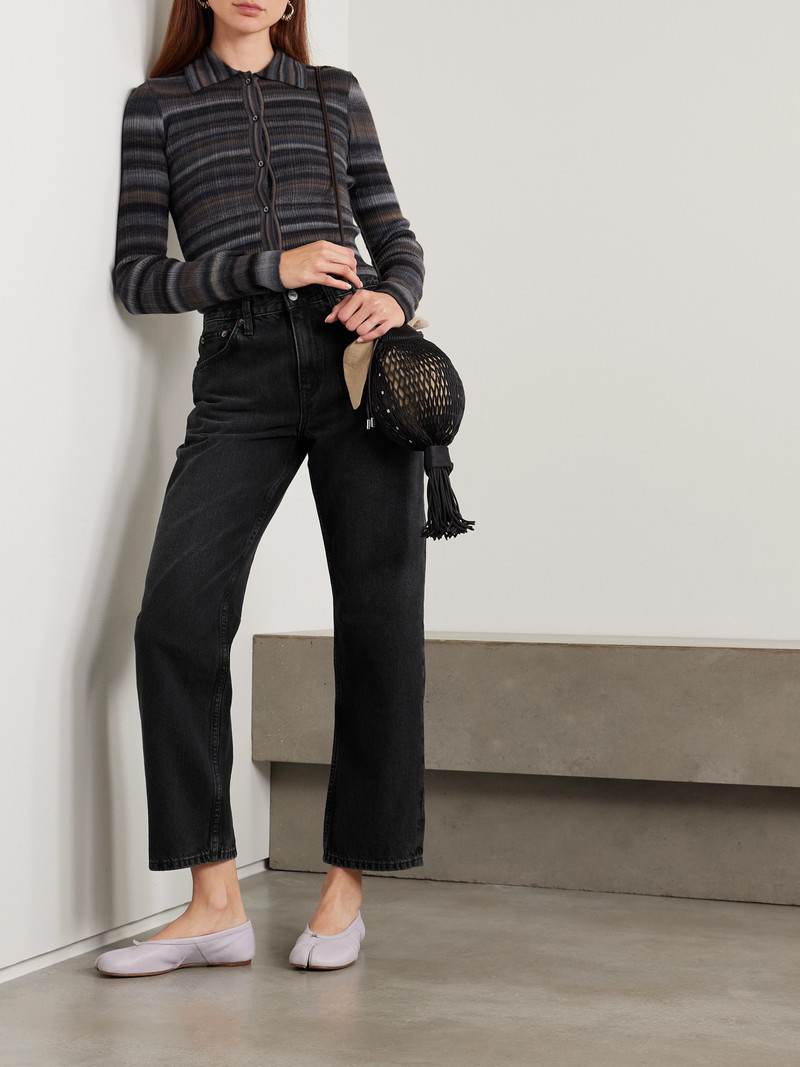 RE/DONE The Ollie Cropped Mid-rise Straight-leg Jeans outlook