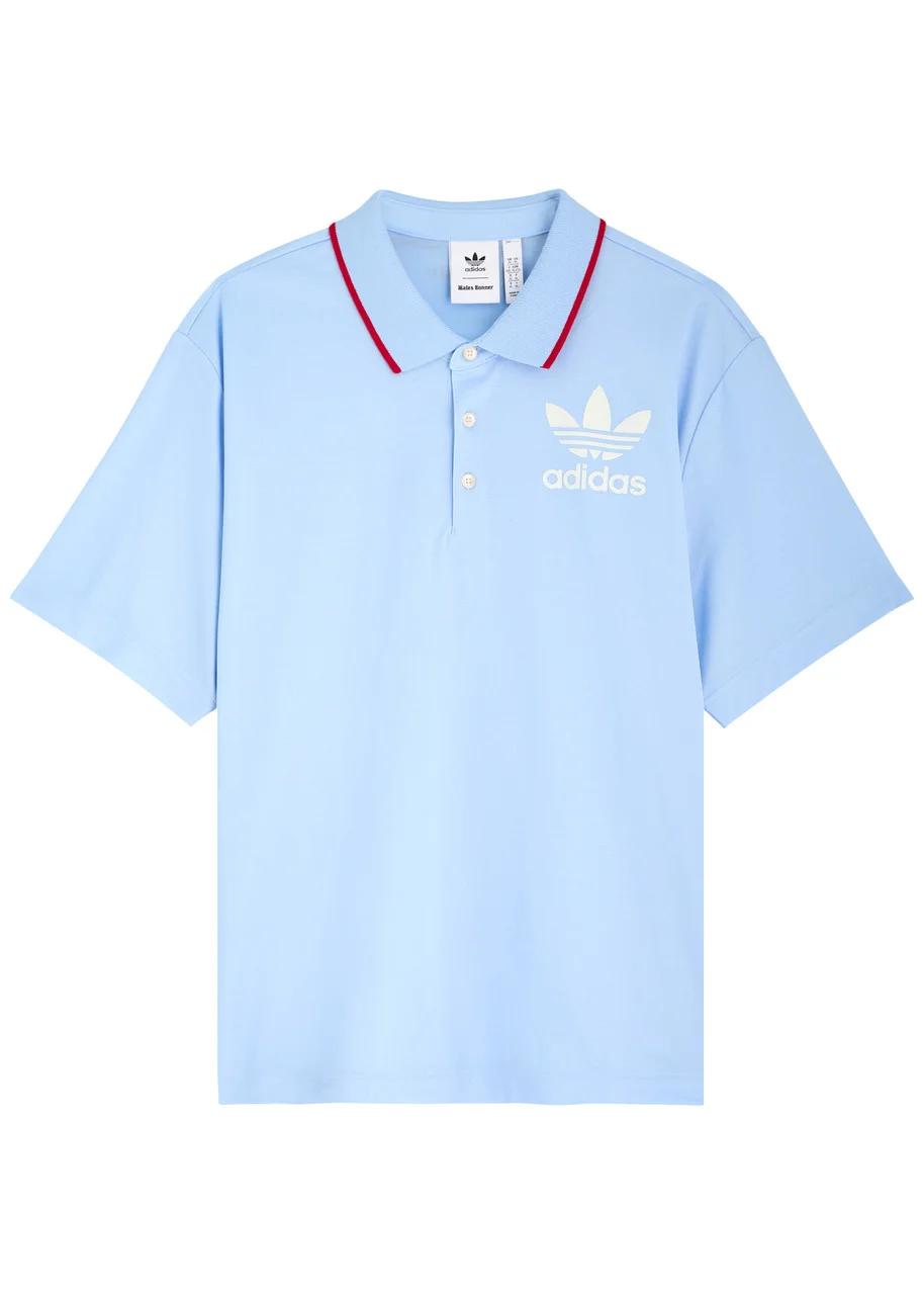 Adidas X Wales Bonner Logo Cotton-blend Polo Shirt - 1