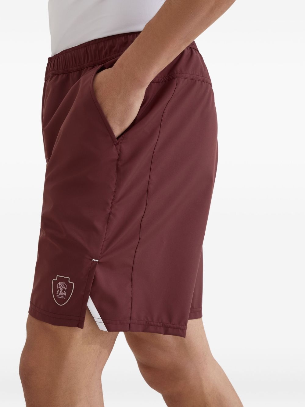 elastic-waist panelled shorts - 5