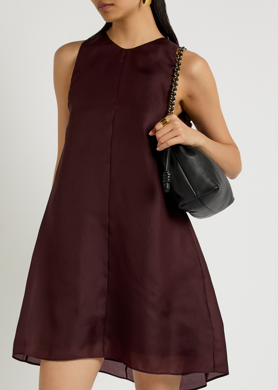 Khaite Clay Silk-organza Mini Dress - 5