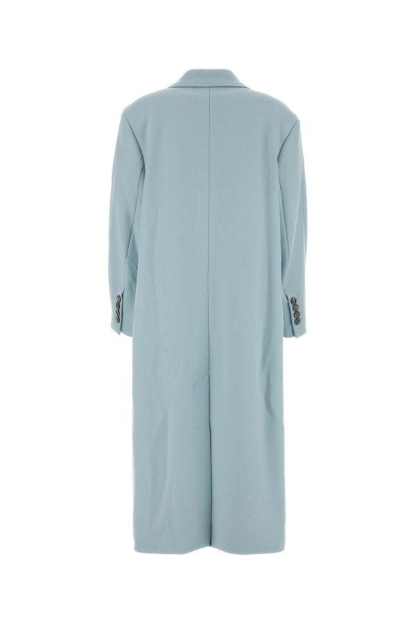 コート Ami Powder Blue Wool Blend Coat AMI Paris Powder blue wool blend coat | wananluxury | REVERSIBLE