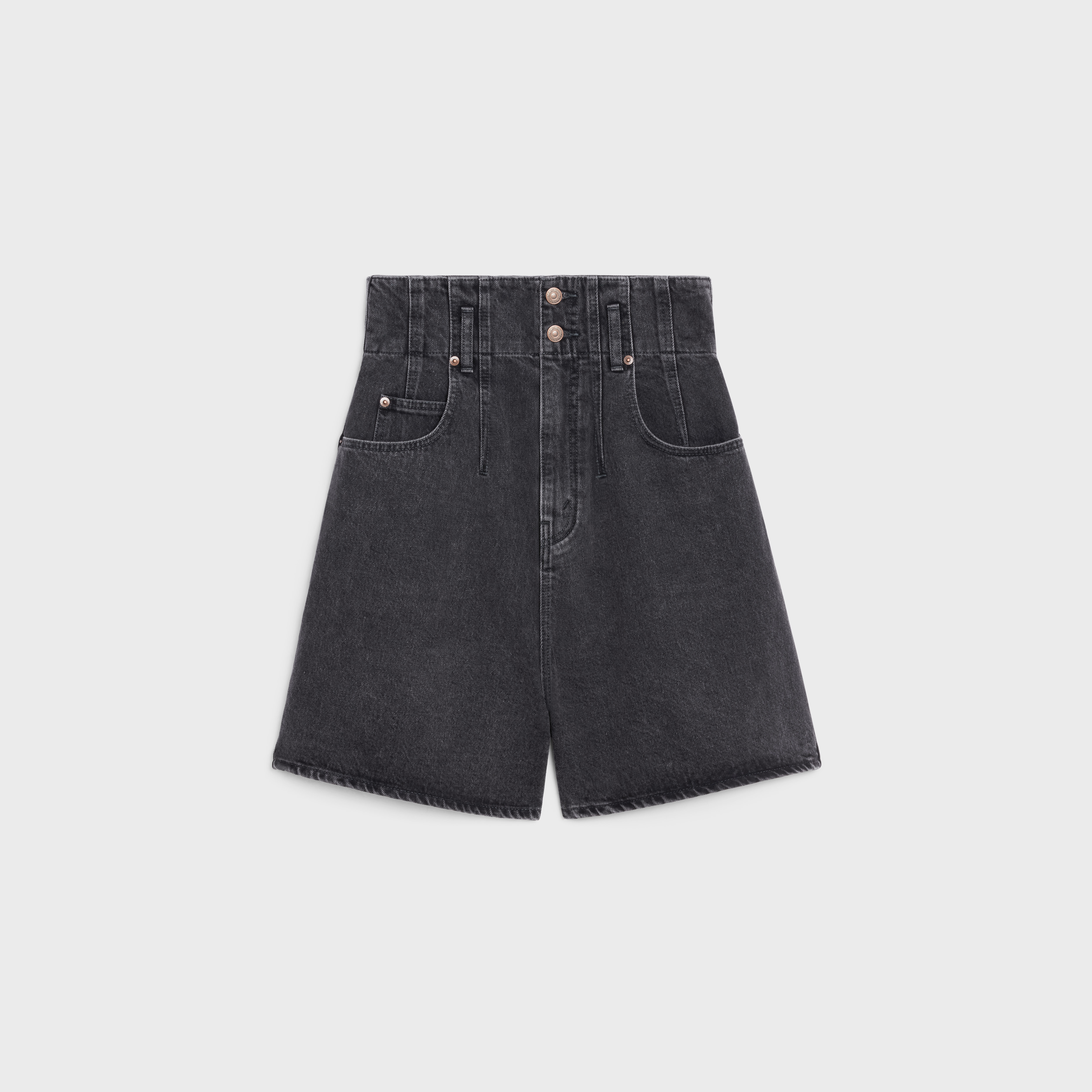 JUMBO SHORTS IN CHARCOAL WASH - 1