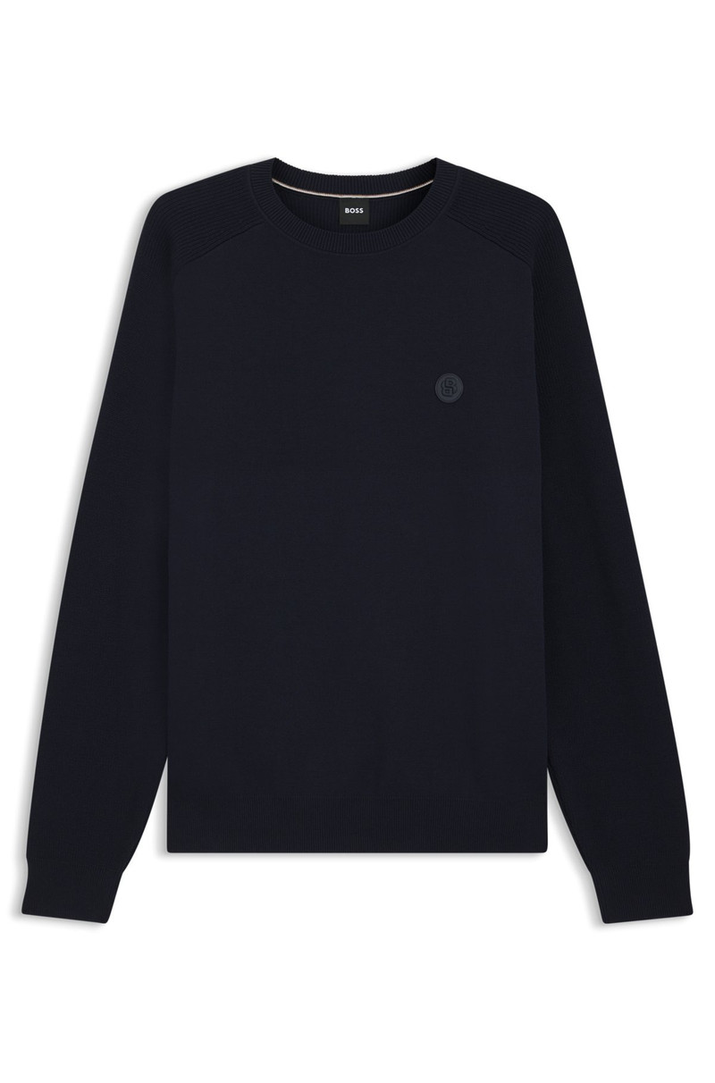 COTTON SWEATER WITH DOUBLE B MONOGRAM 1