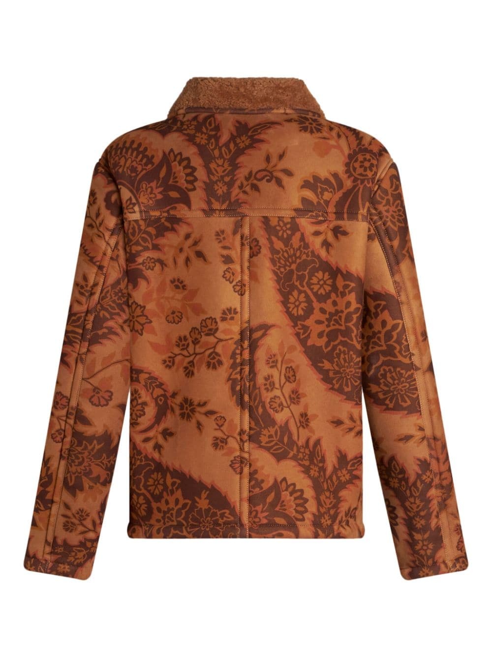 printed shearling jacket - 5