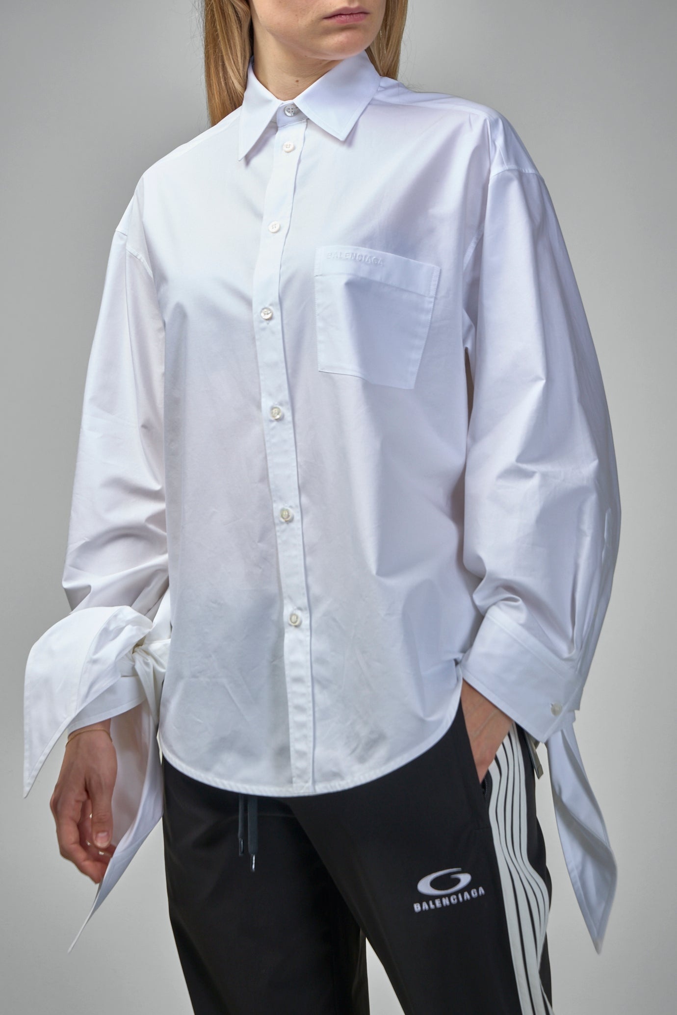 Knotted Cuff Blouse - 4