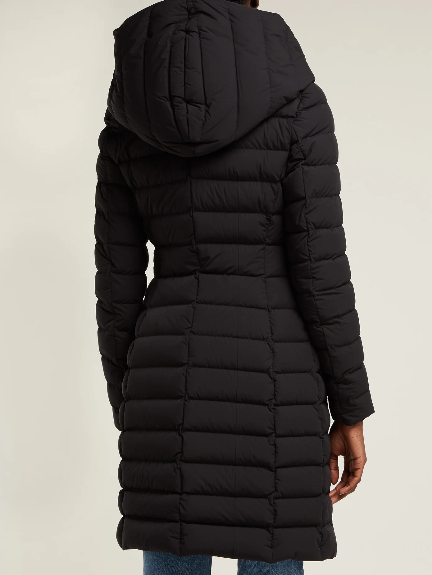 Barge asymmetric-zip quilted down-filled coat - 3