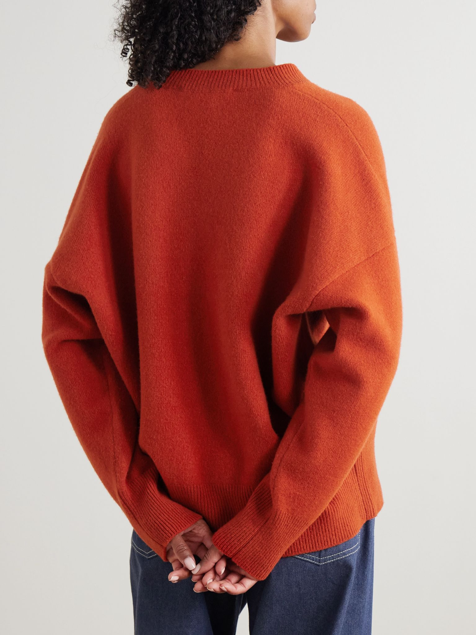 Wool-blend sweater Orange - 4