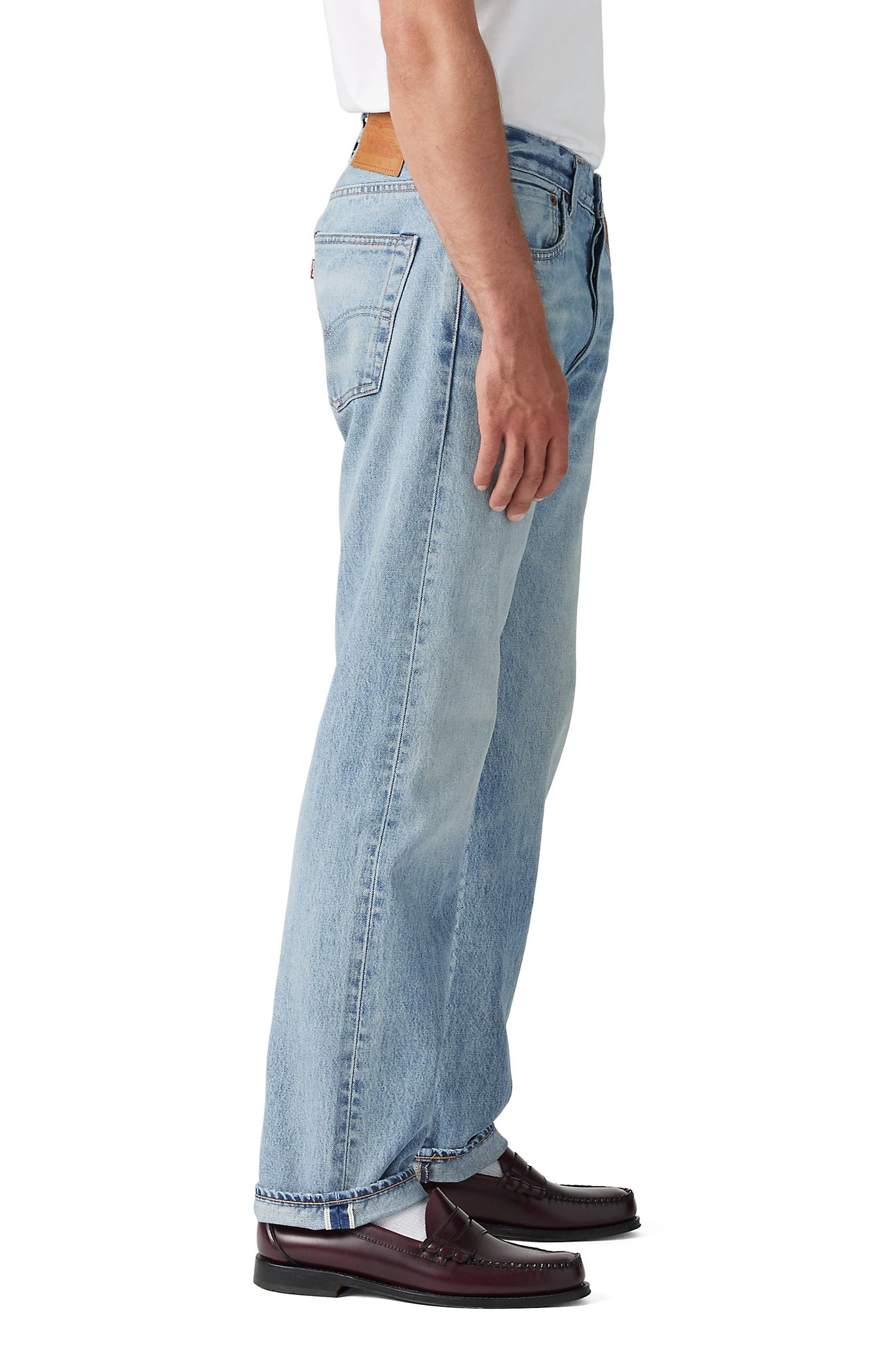 levi's 501® Original Straight Leg Selvedge Jeans in Beautiful Disaster at Nordstrom - 3