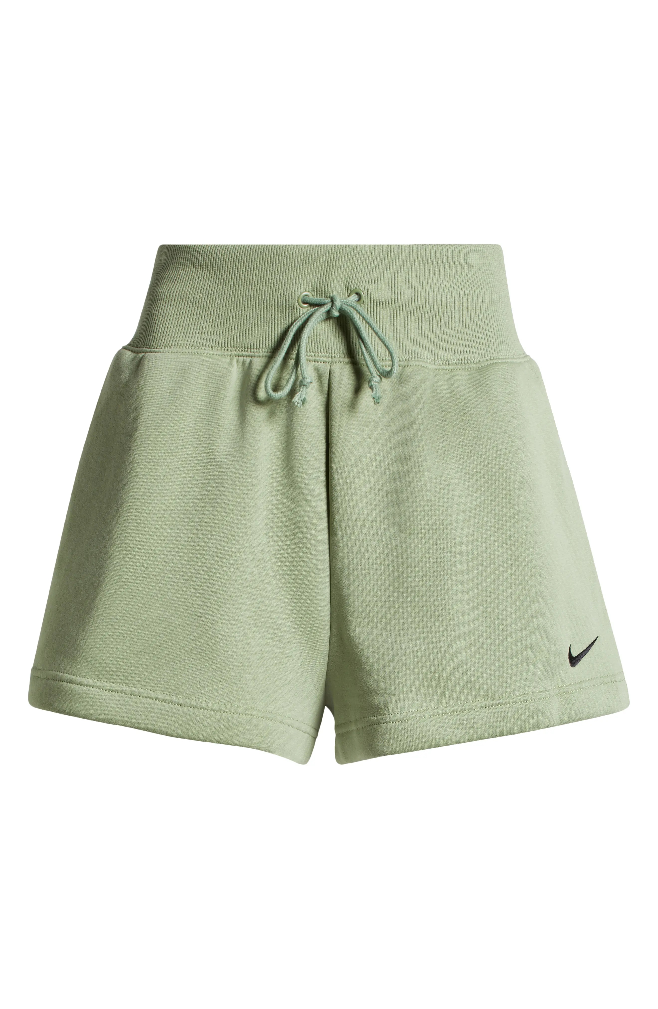 Phoenix Fleece Knit Shorts in Oil Green/Black - 5