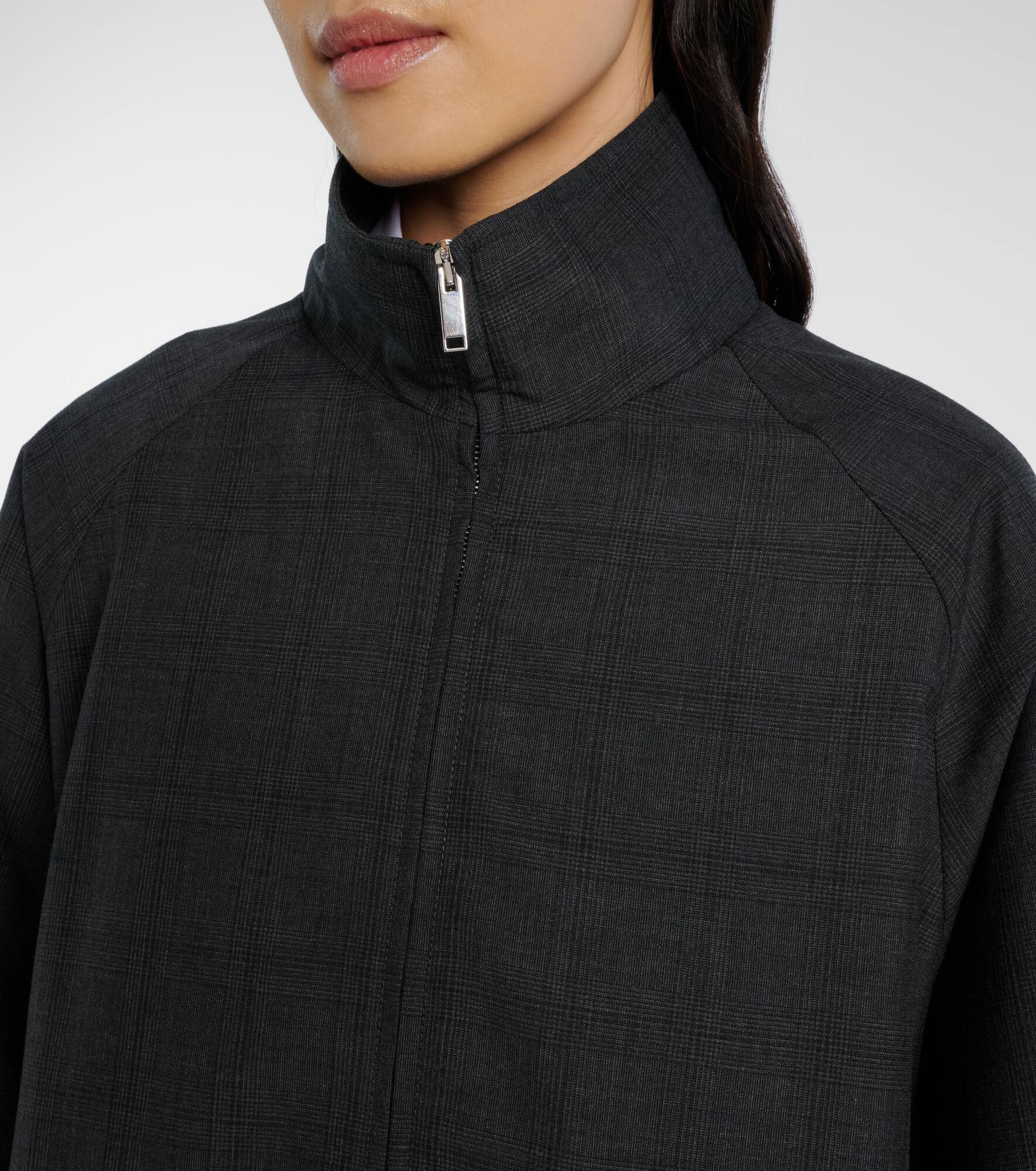 Baxter plaid oversized blouson jacket - 4