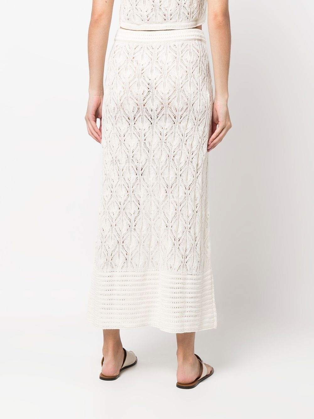 Amon crochet-knit maxi skirt - 4
