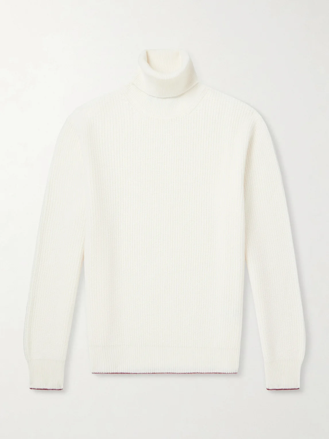 Wool and Cashmere-Blend Rollneck Sweater - 1