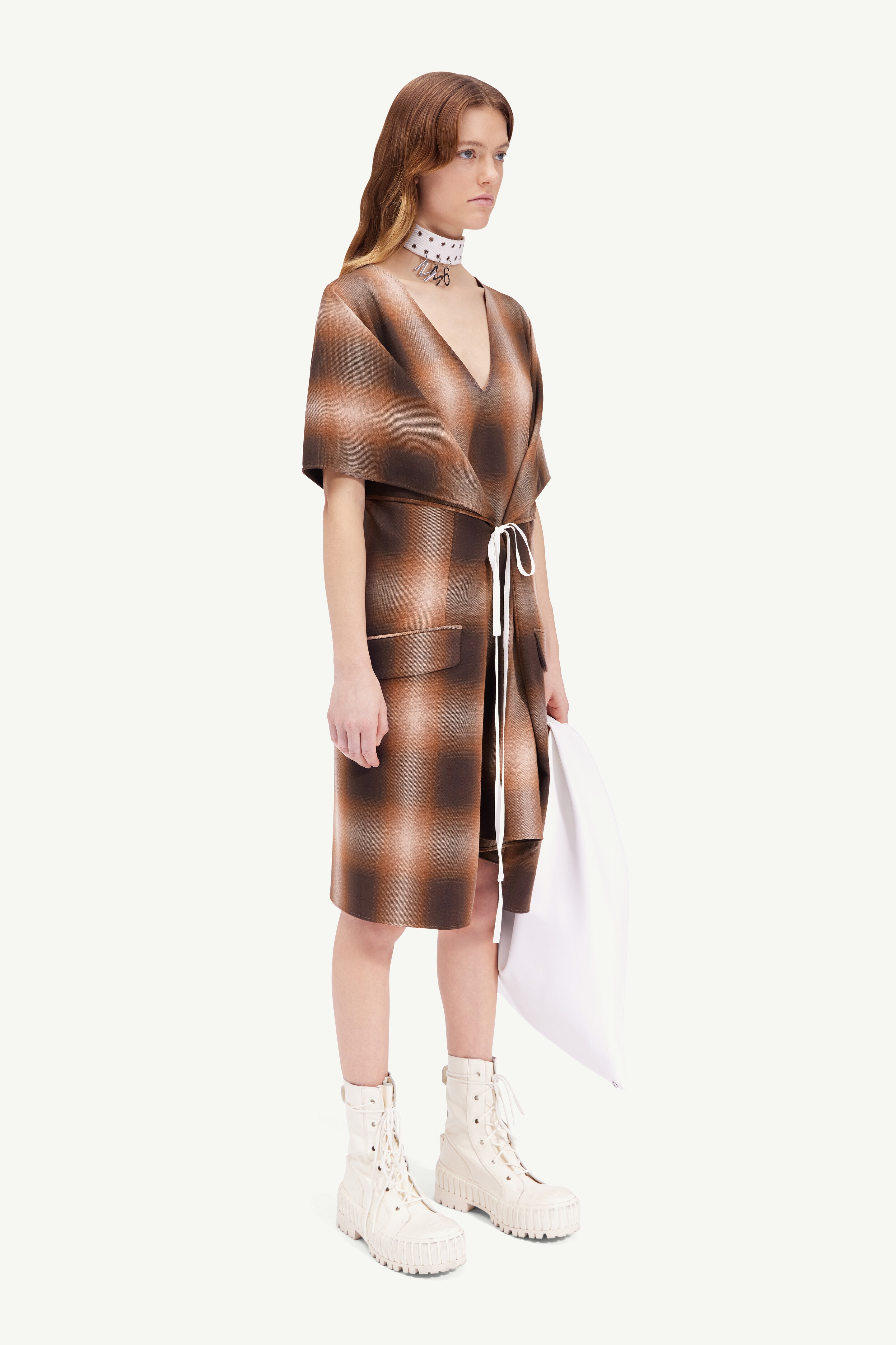 Check tie dress - 3