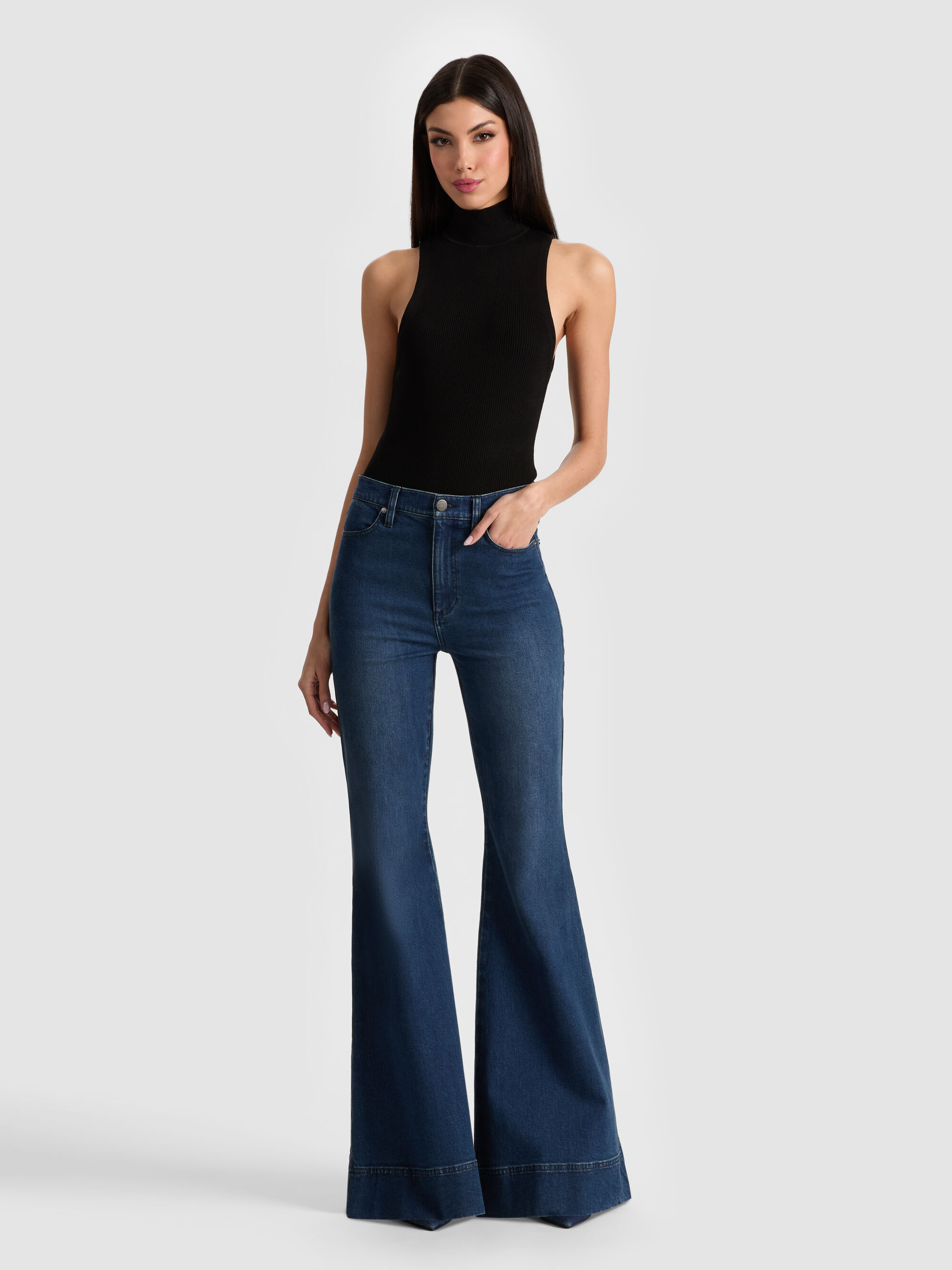 BEAUTIFUL HIGH RISE BELL JEAN - 4