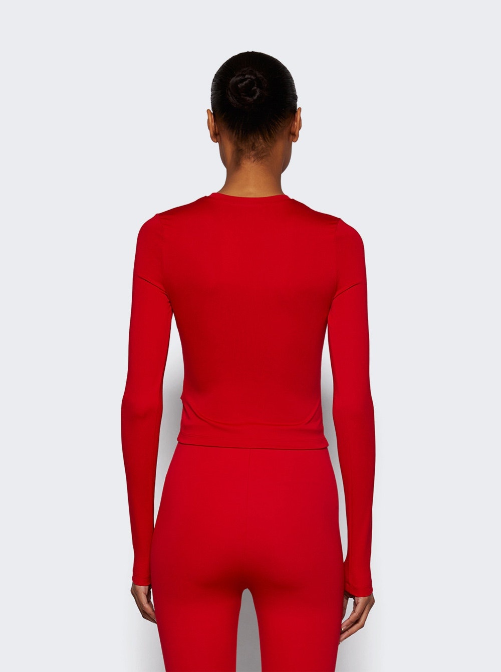 Opaque Long Sleeve Tee Red - 5