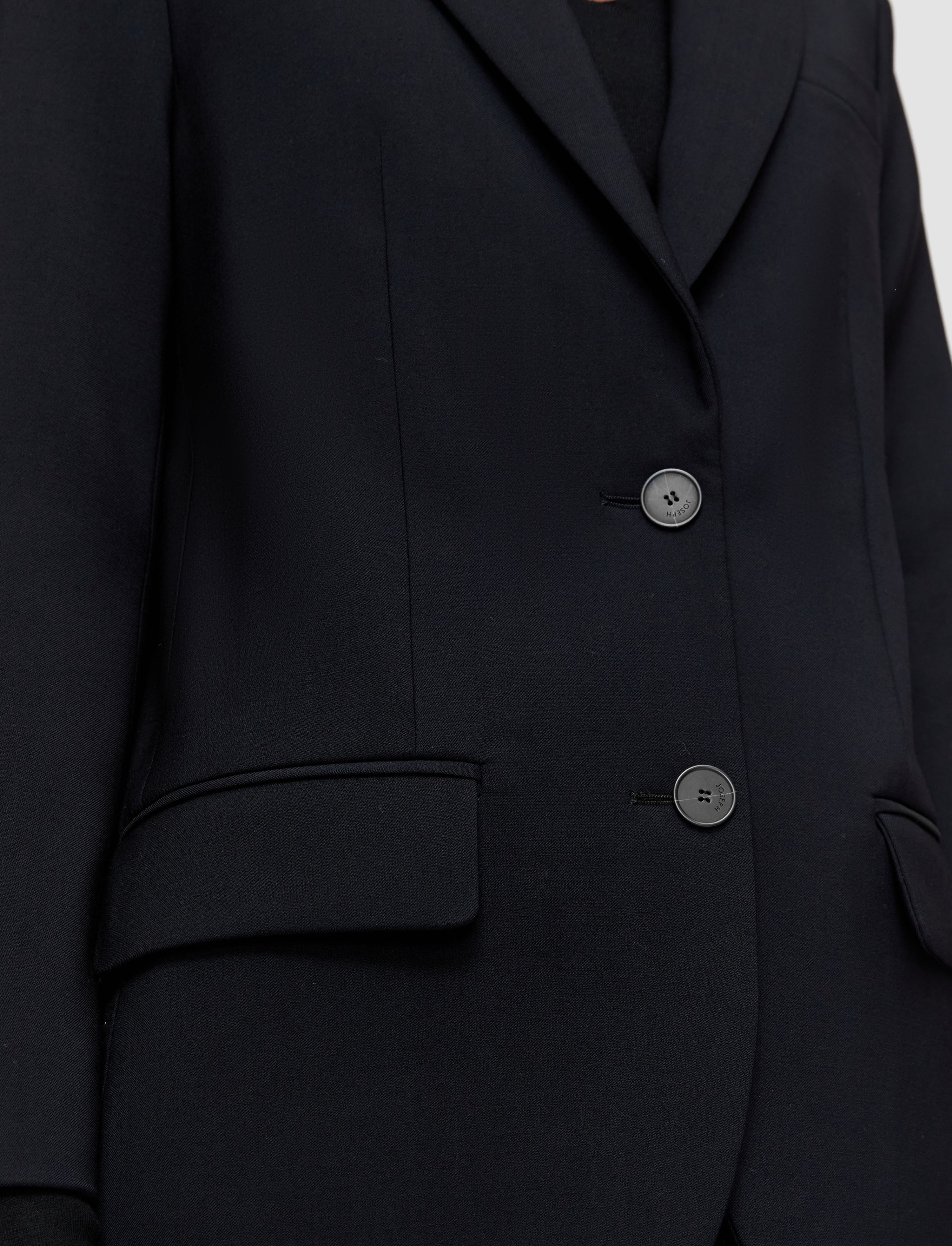 Tailoring Wool Stretch Jackie Jacket - 6