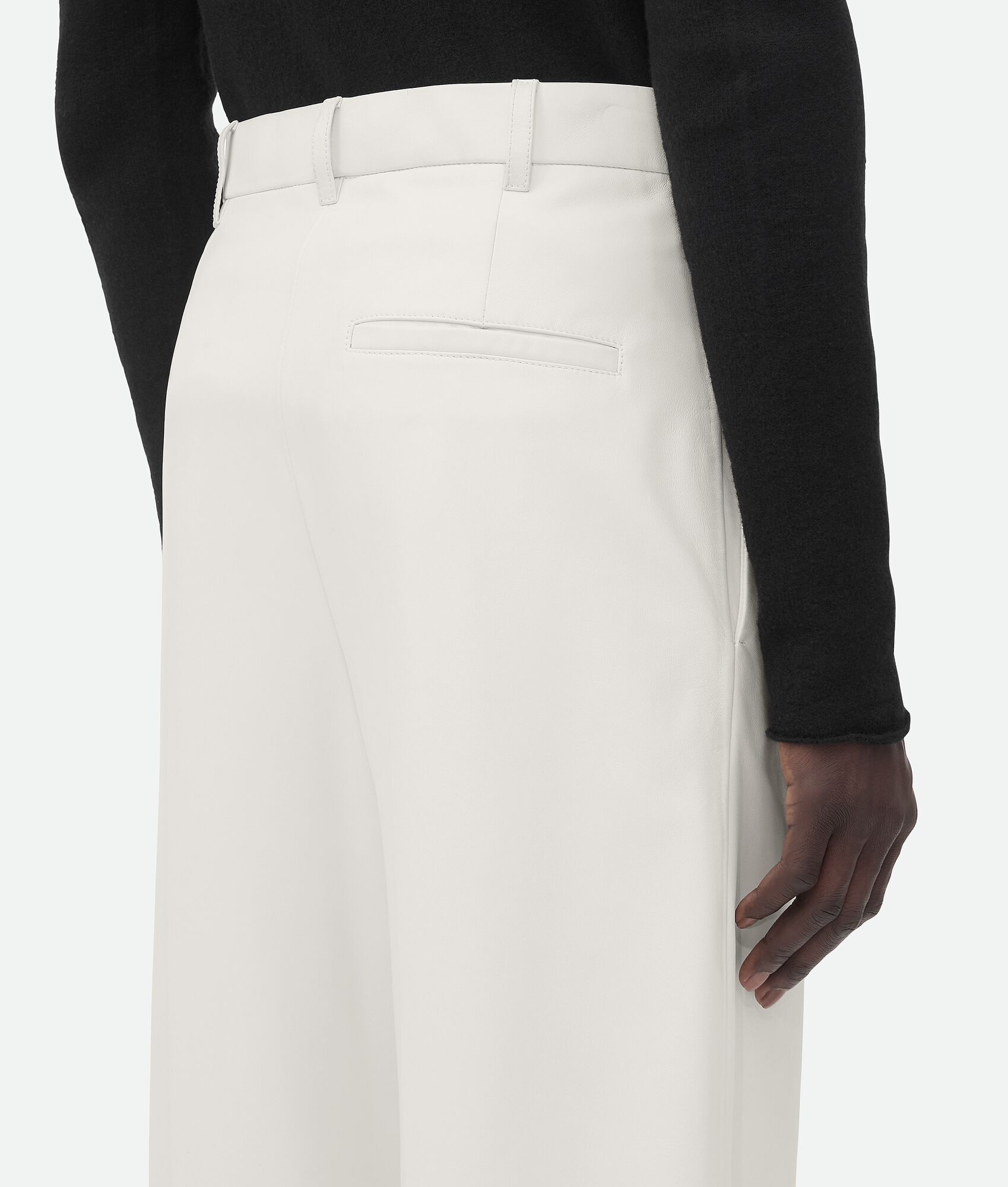 Leather Wide Leg Trousers - 5