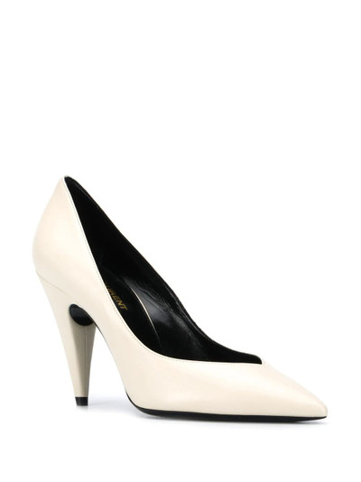 SAINT LAURENT V-cut vamp pumps outlook