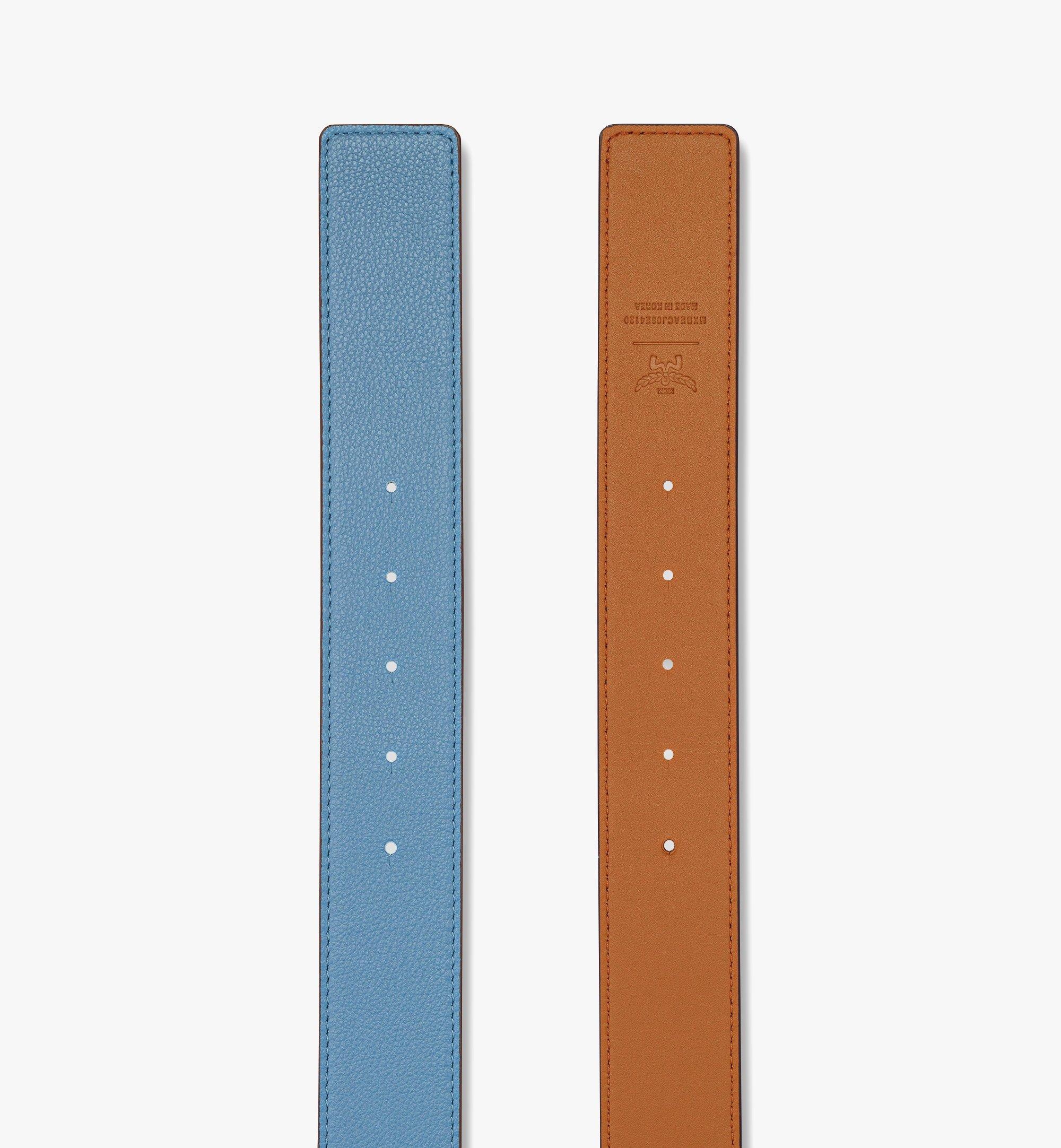 Claus Fluted M Reversible Belt 1.5” in Embossed Leather - 3