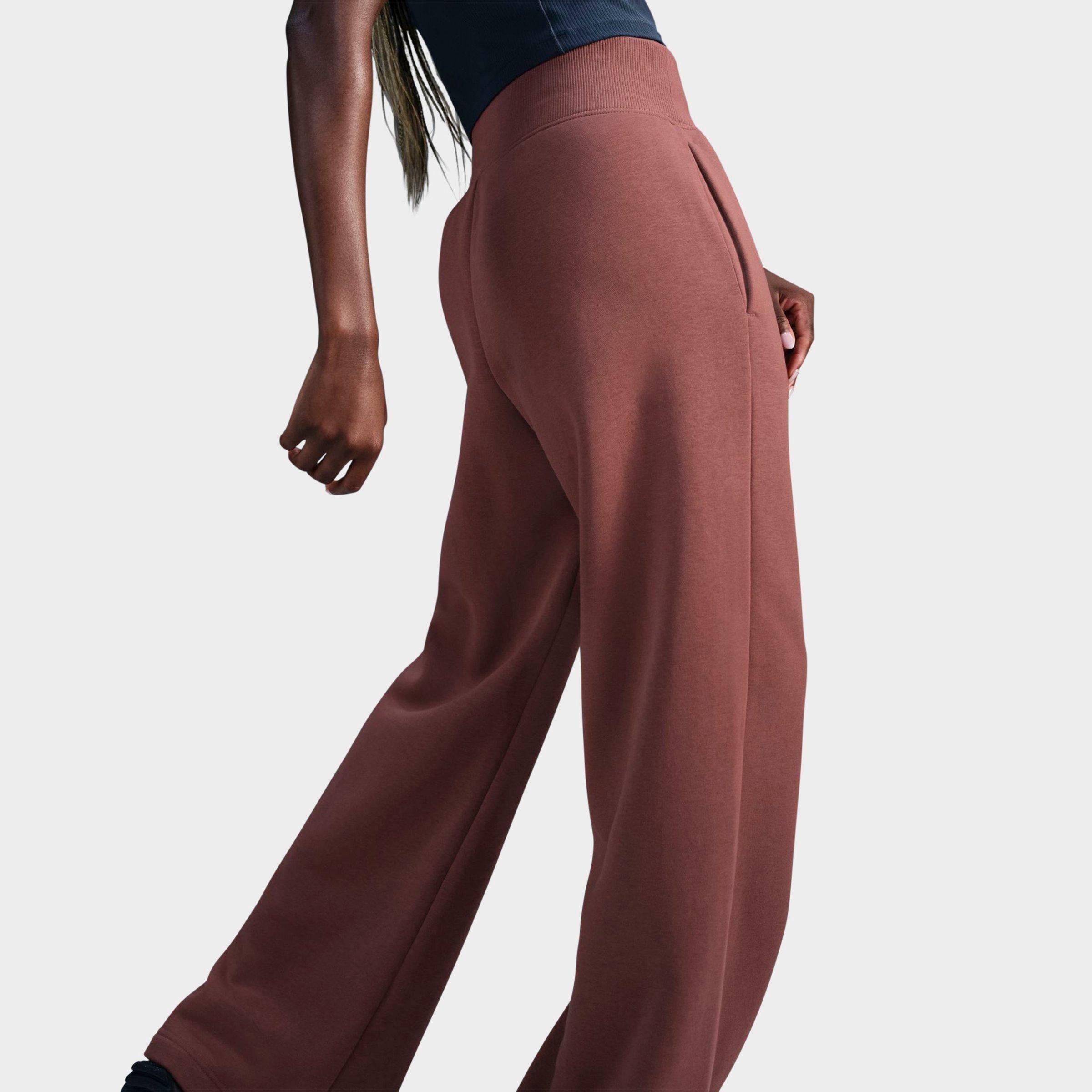 WOMEN'S NIKE SPORTSWEAR PHOENIX FLEECE HIGH-WAISTED WIDE-LEG LOGO PANTS - 3