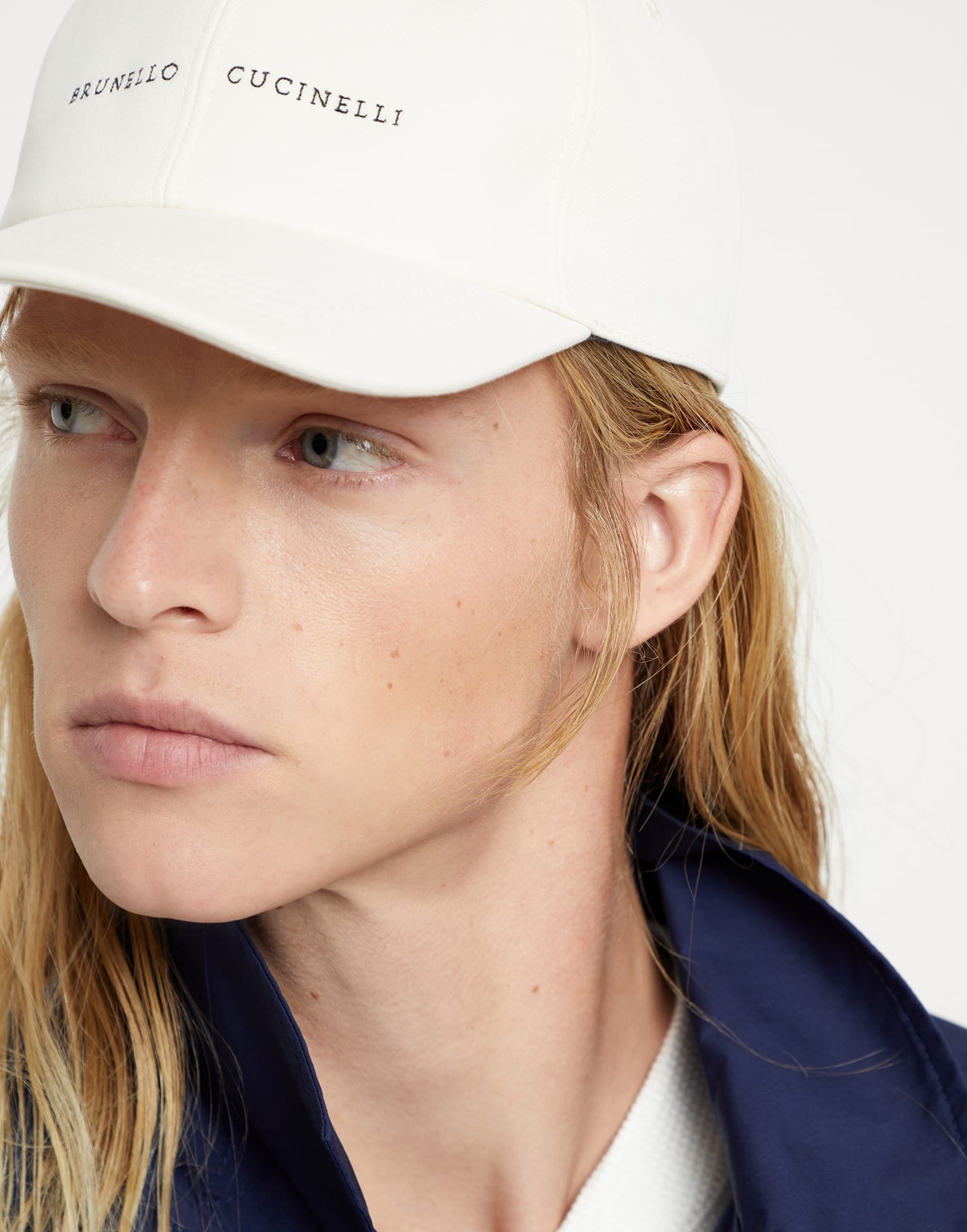 Baseball cap in twisted cotton gabardine with embroidery - 3