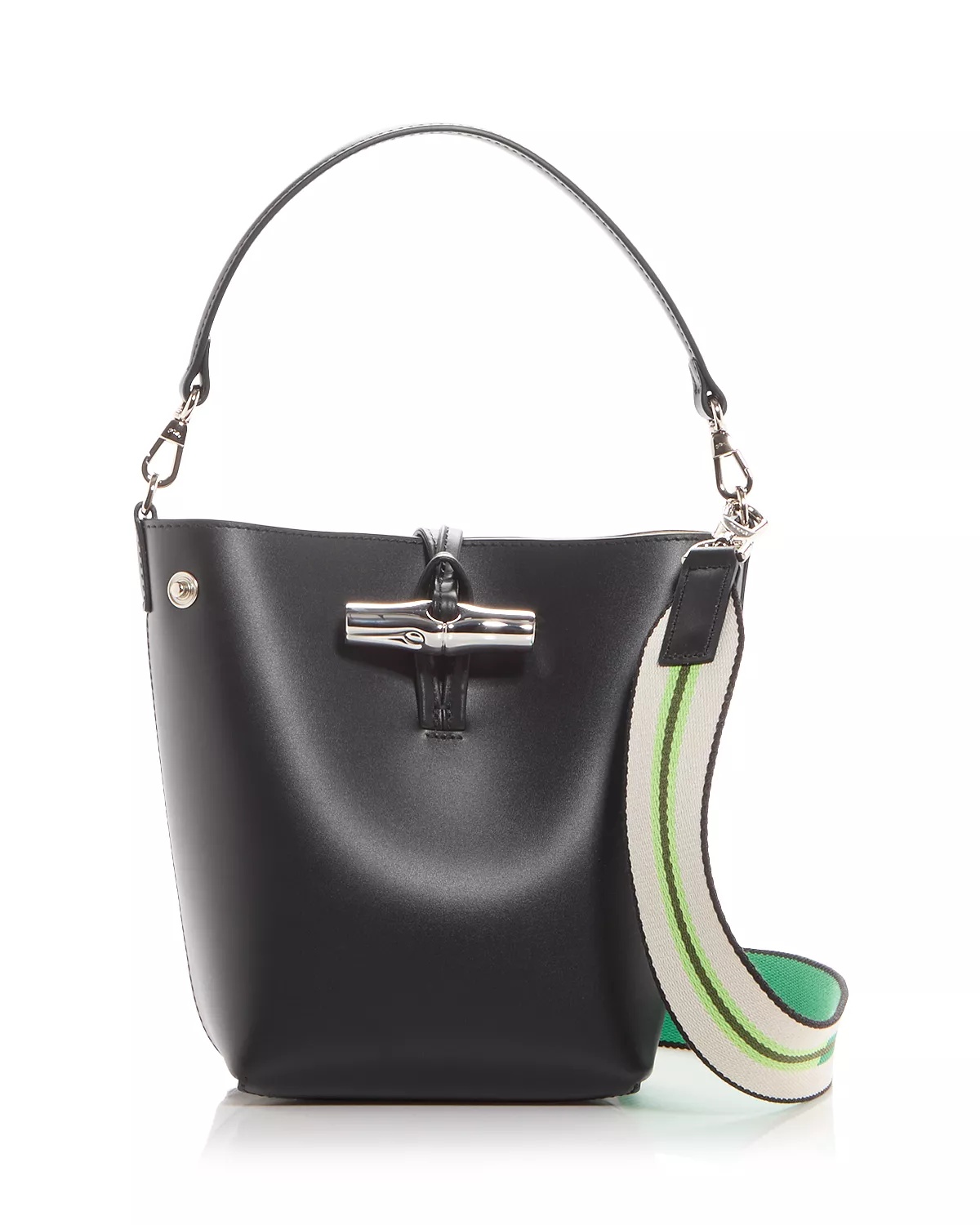 Roseau XS Leather Crossbody Bucket Bag - 1