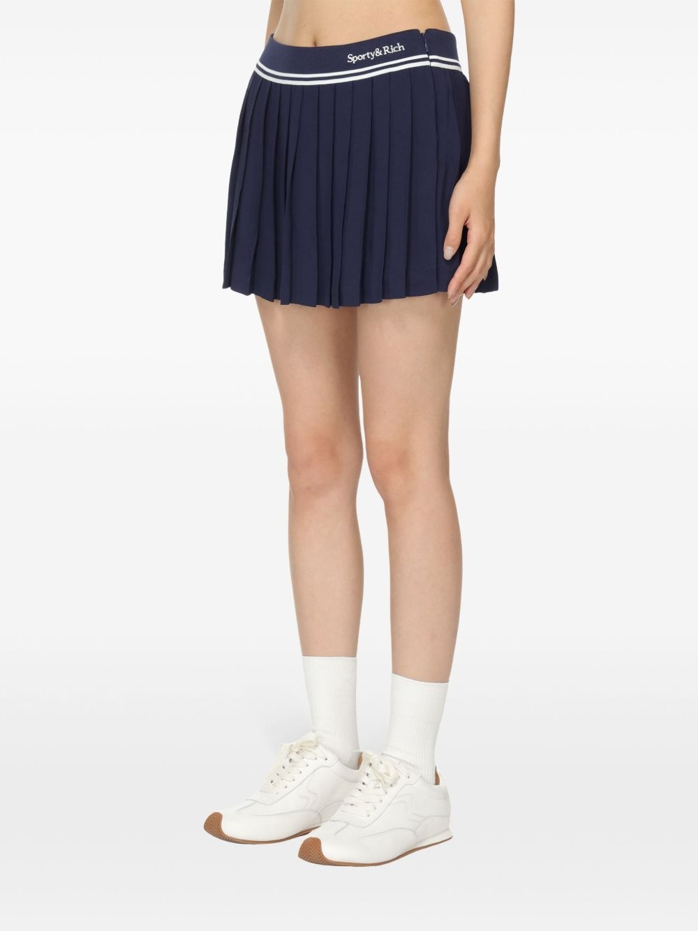 logo pleated skirt - 5